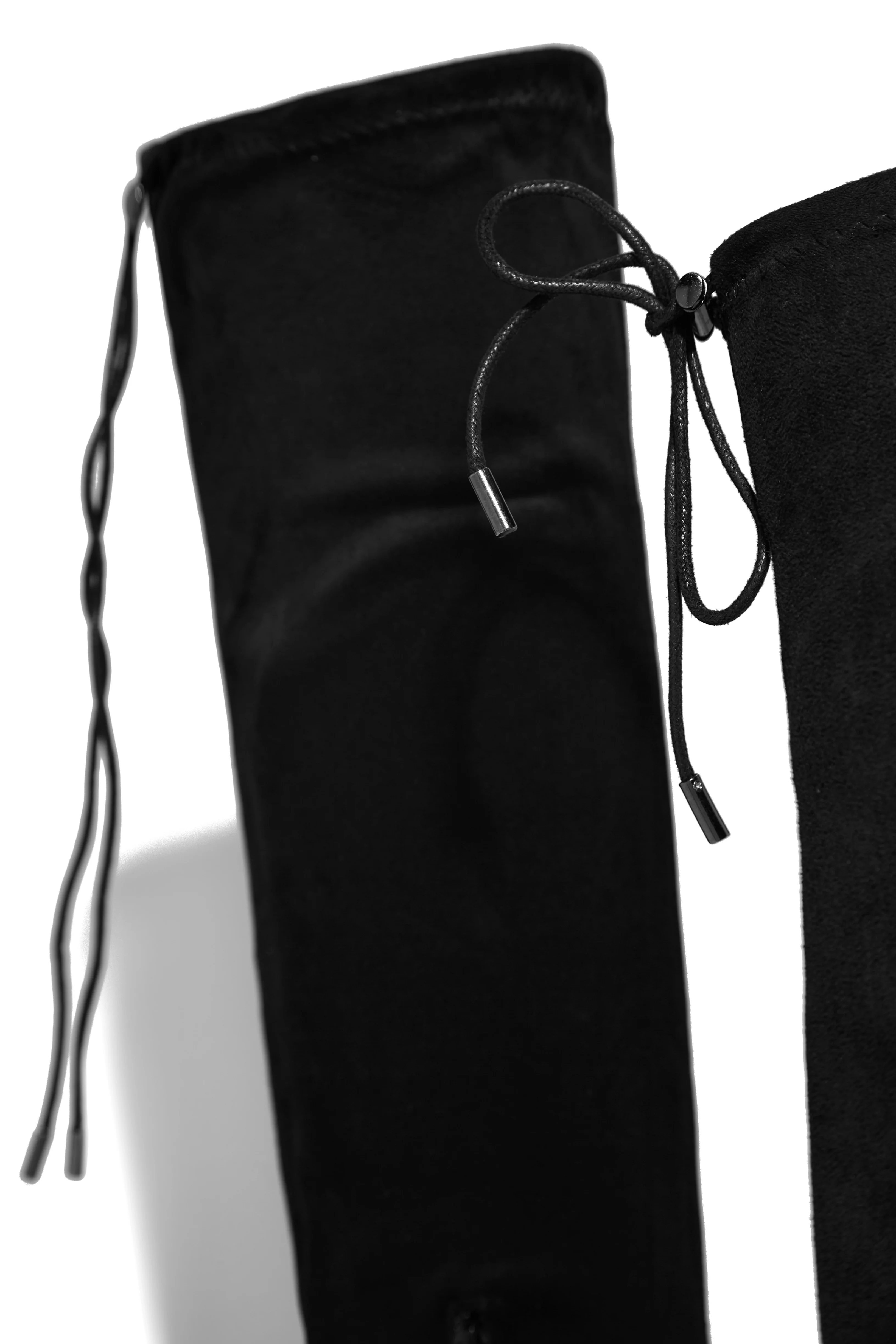 Adalee Over The Knee Block Heel Boots - Black - Image 4