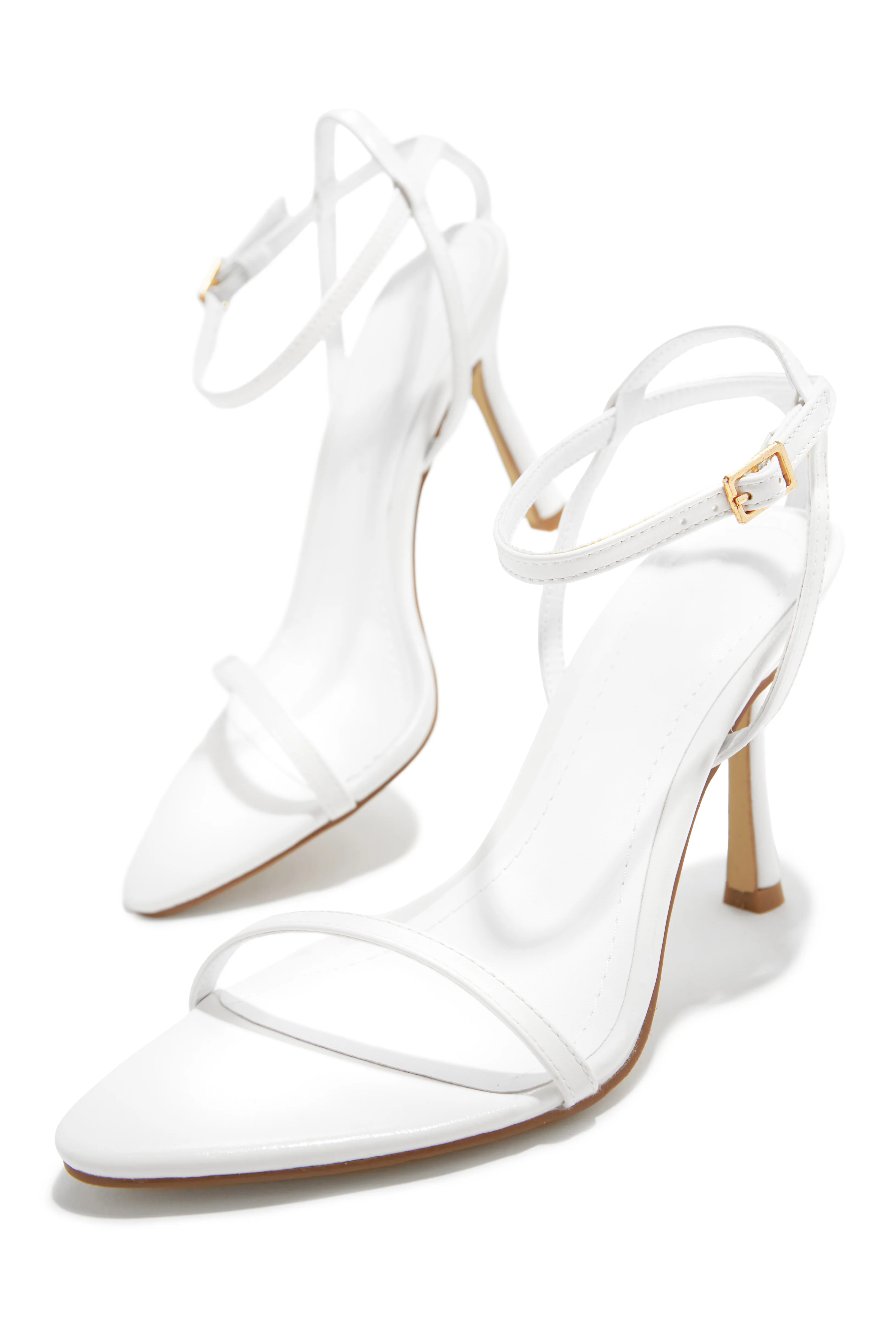 Adrienne Single Sole Heels - White - Image 3