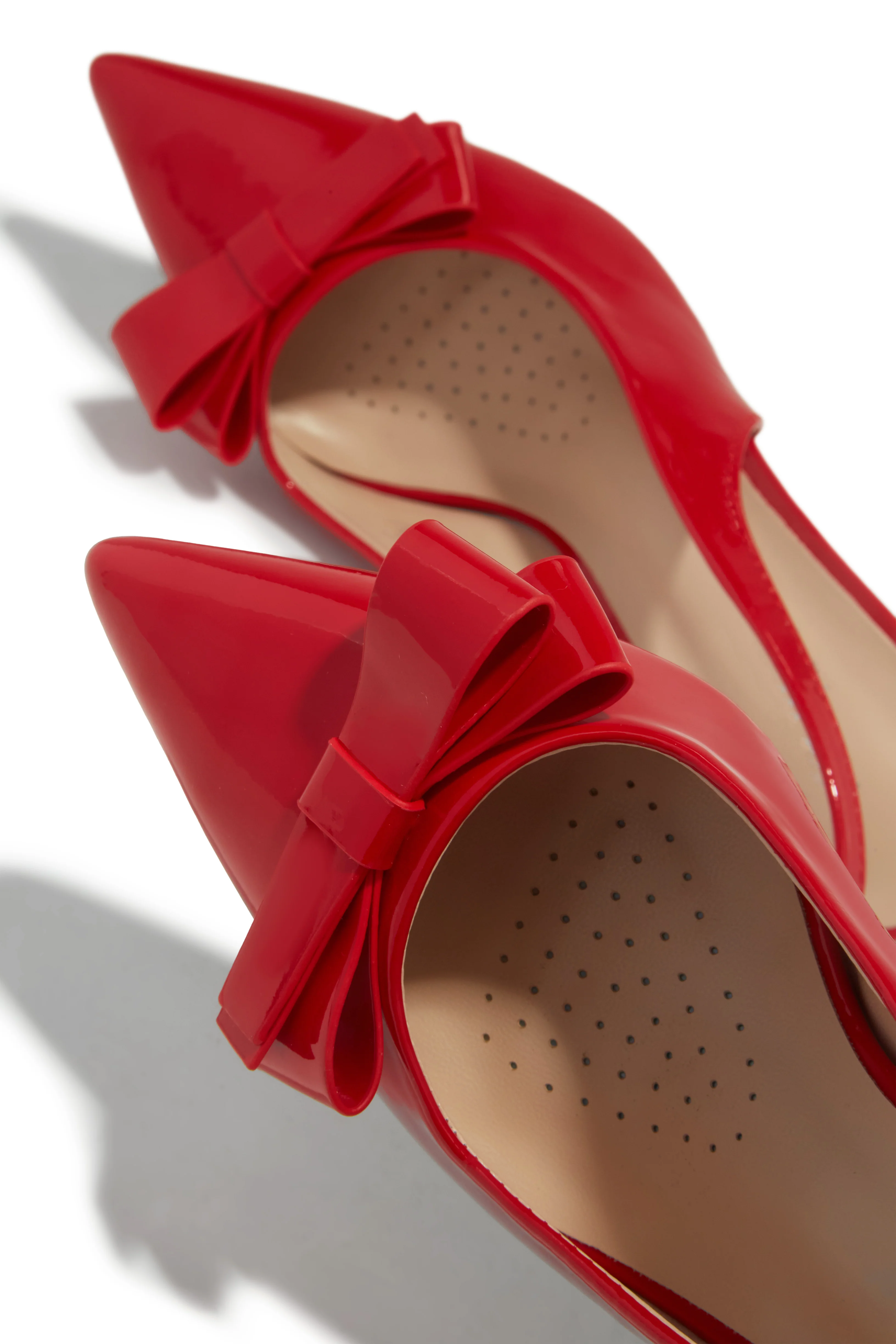 Alayna Mid Heel Slingback Pumps - Red - Image 4