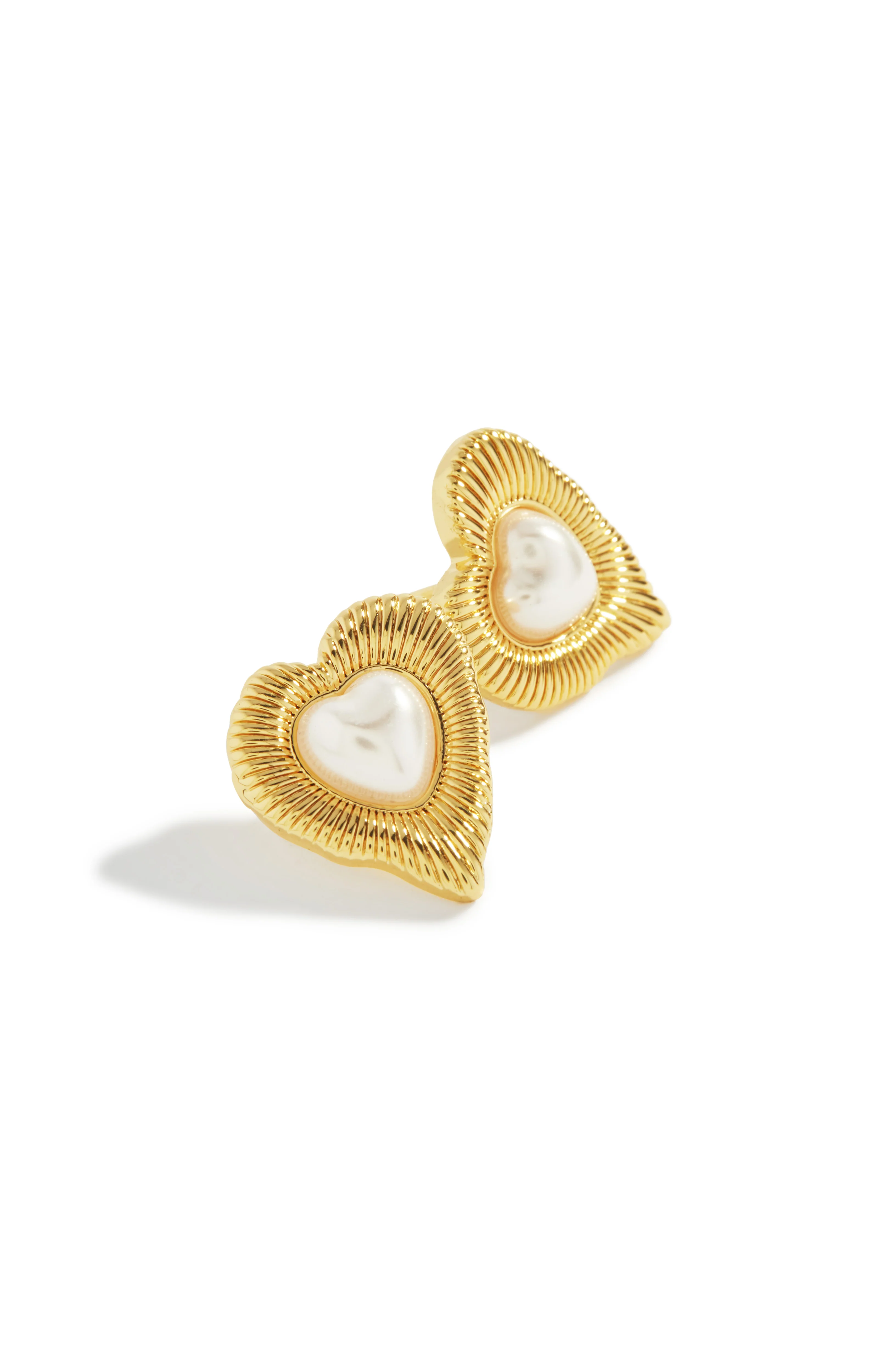 Aleida Heart Shape Earring - Gold - Image 2