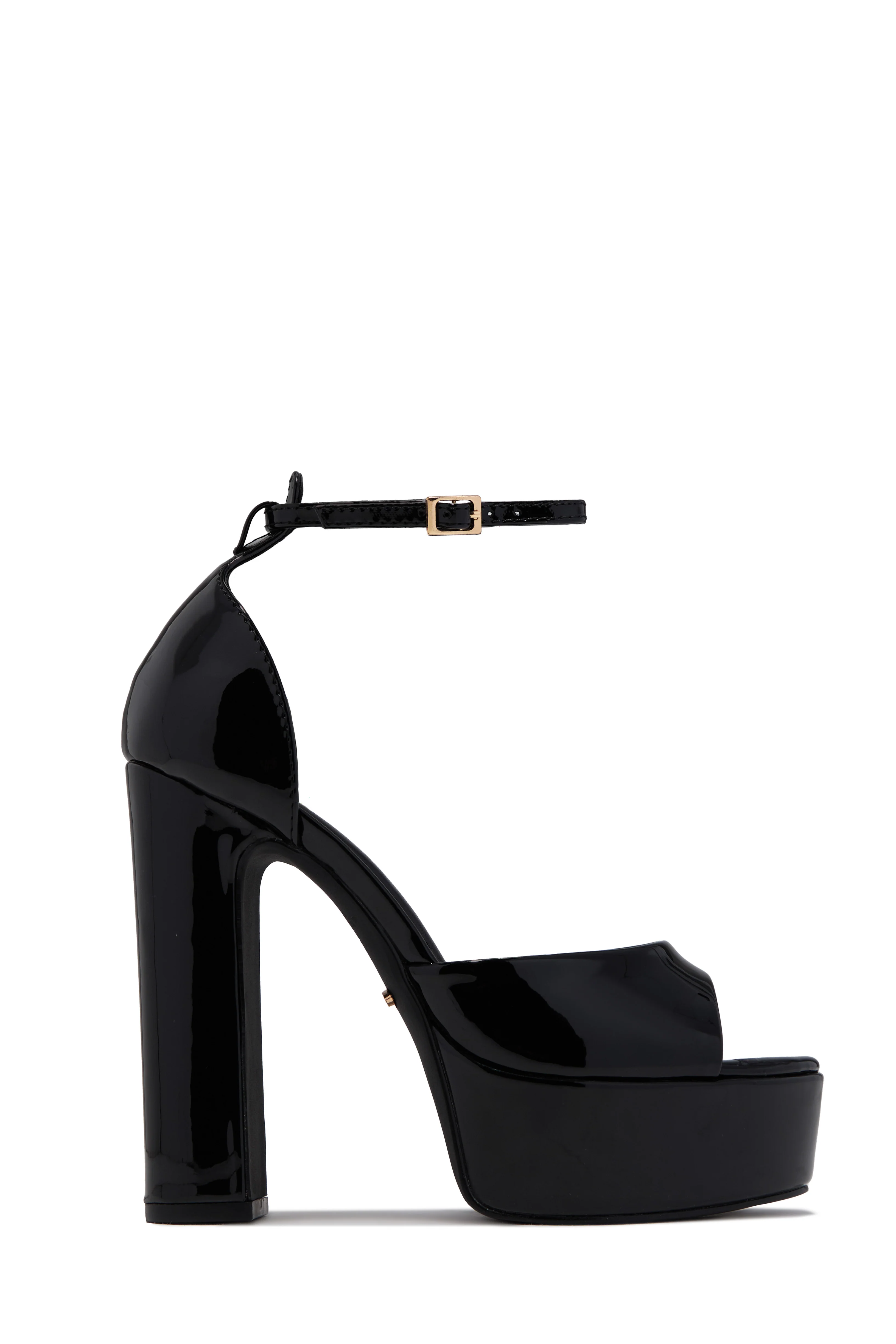 Aliyah Platform Block Heels - Black - Image 5