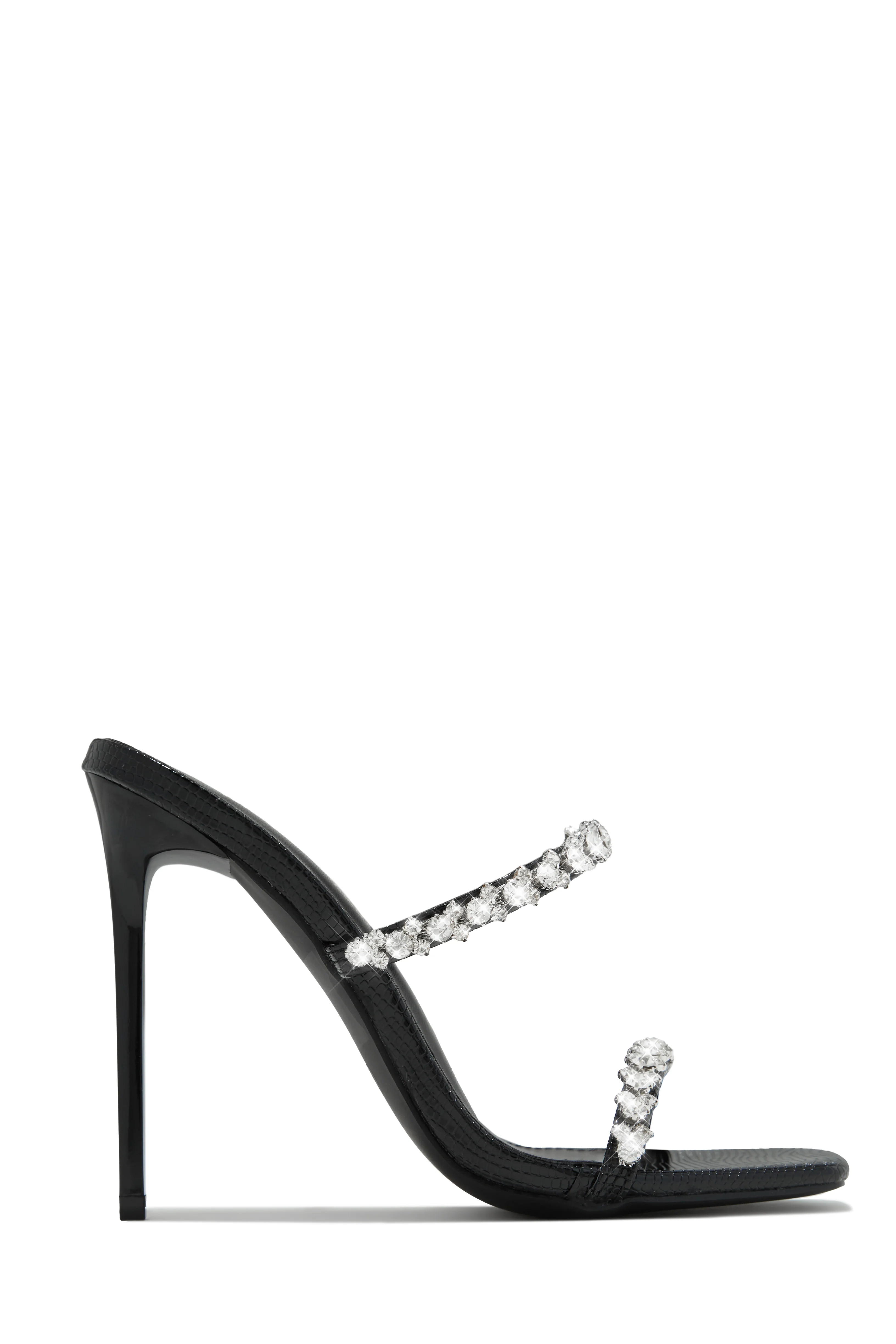 Amyna Embellished High Heel Mules - Gold - Image 6