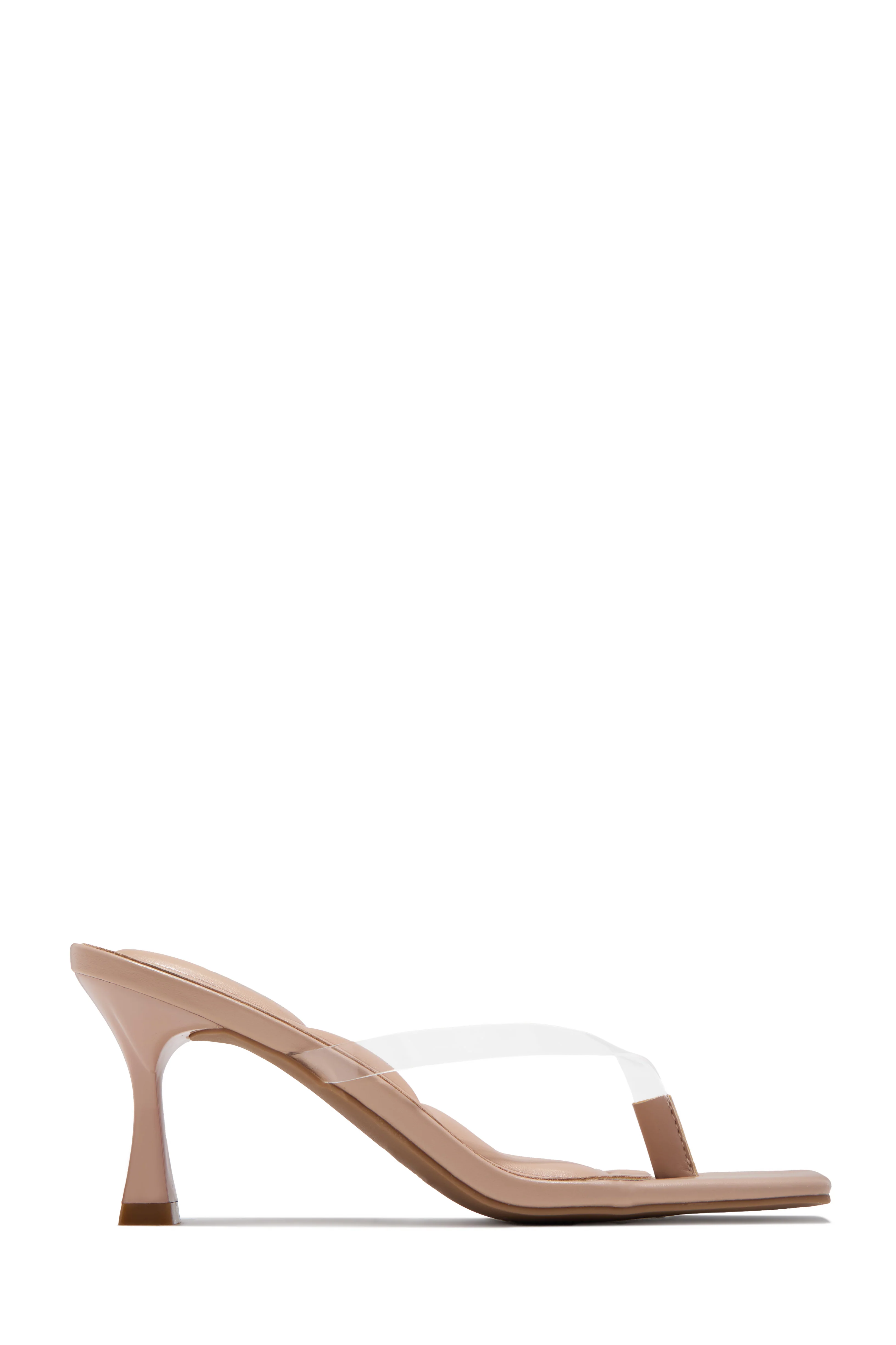 Angelie Mid Heel Mules - Clear - Image 5
