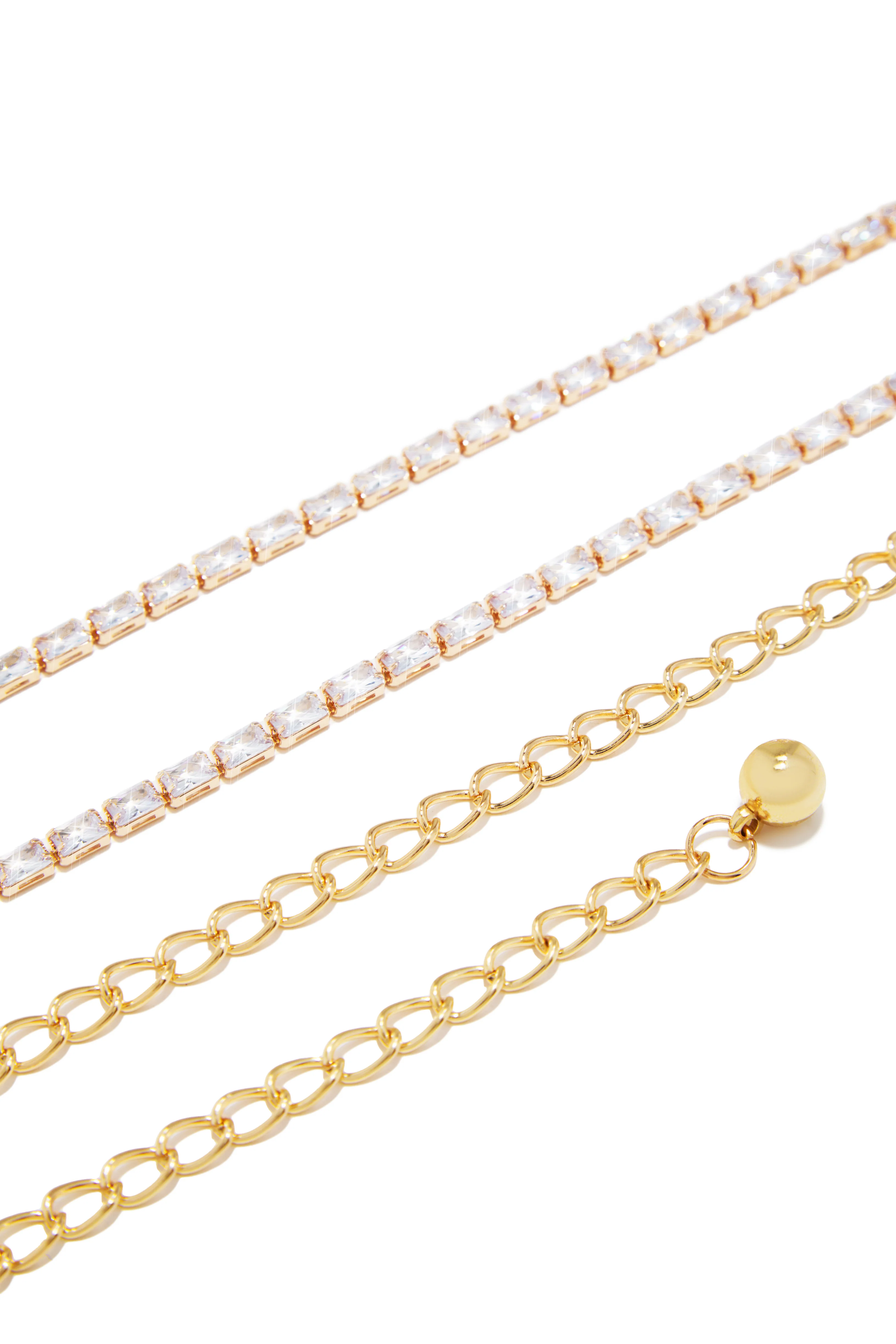 Anissia Embellished Chain Belt - Gold - Image 2