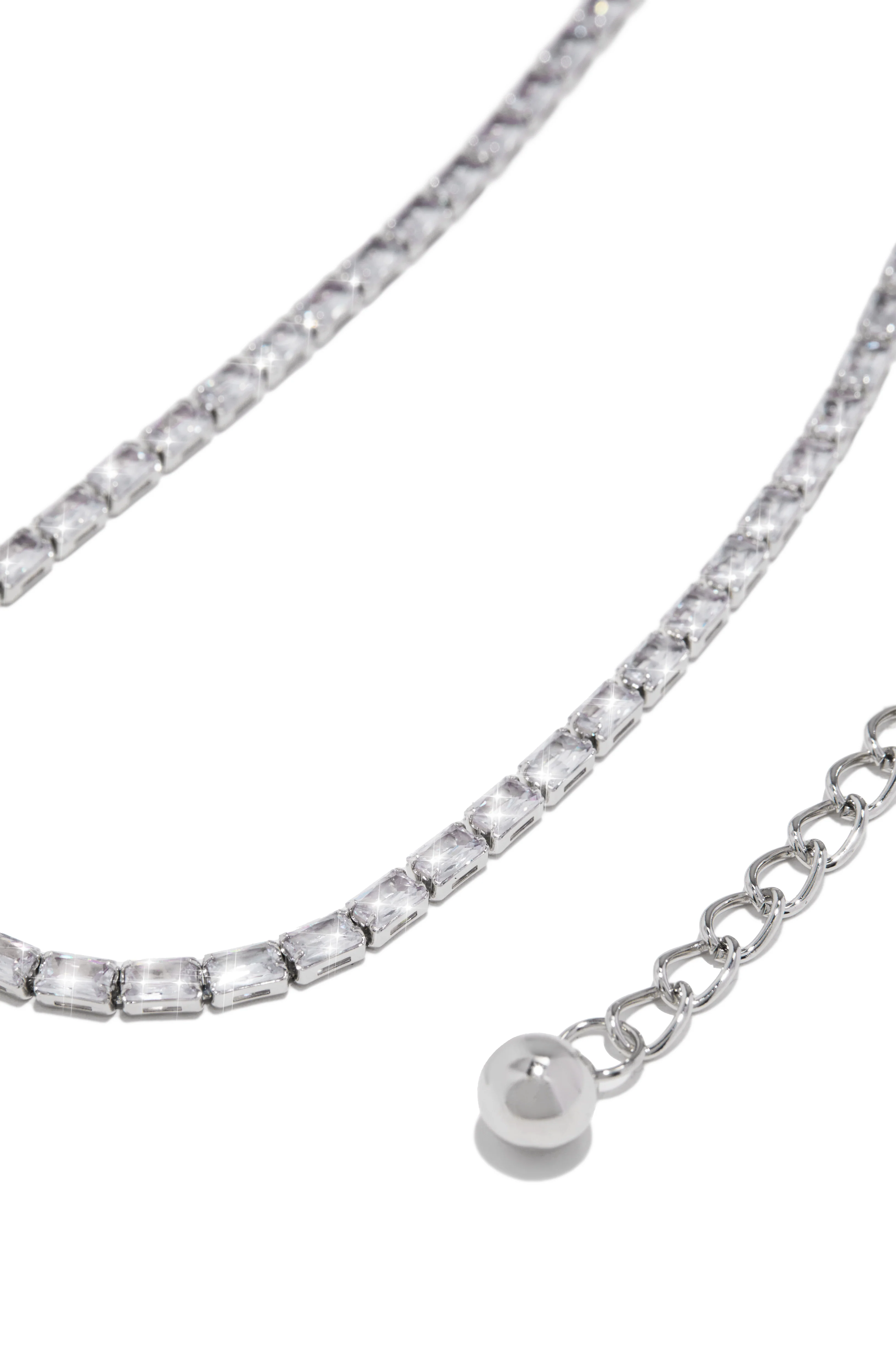 Anissia Embellished Chain Belt - Silver - Image 2