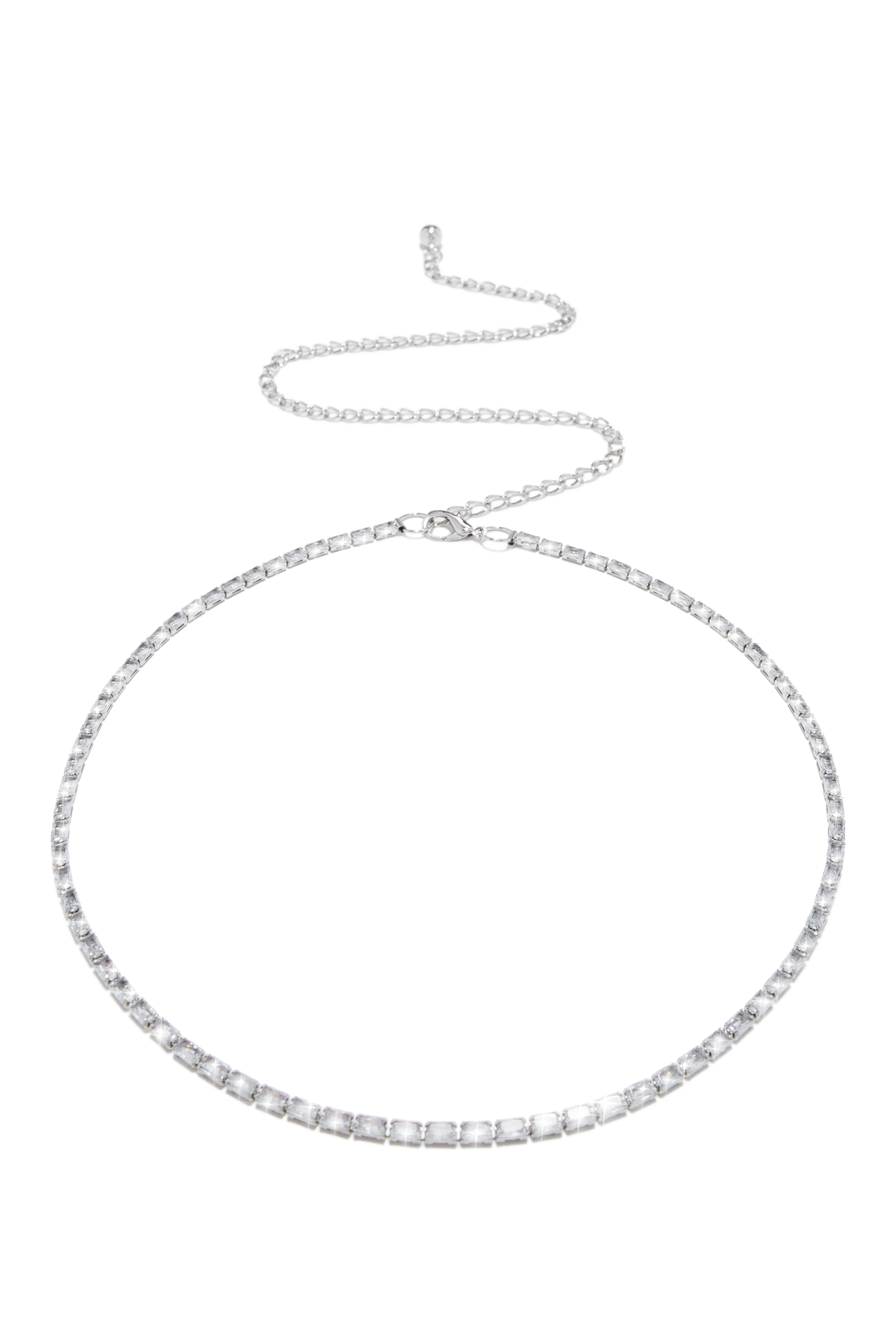 Anissia Embellished Chain Belt - Silver - Image 3