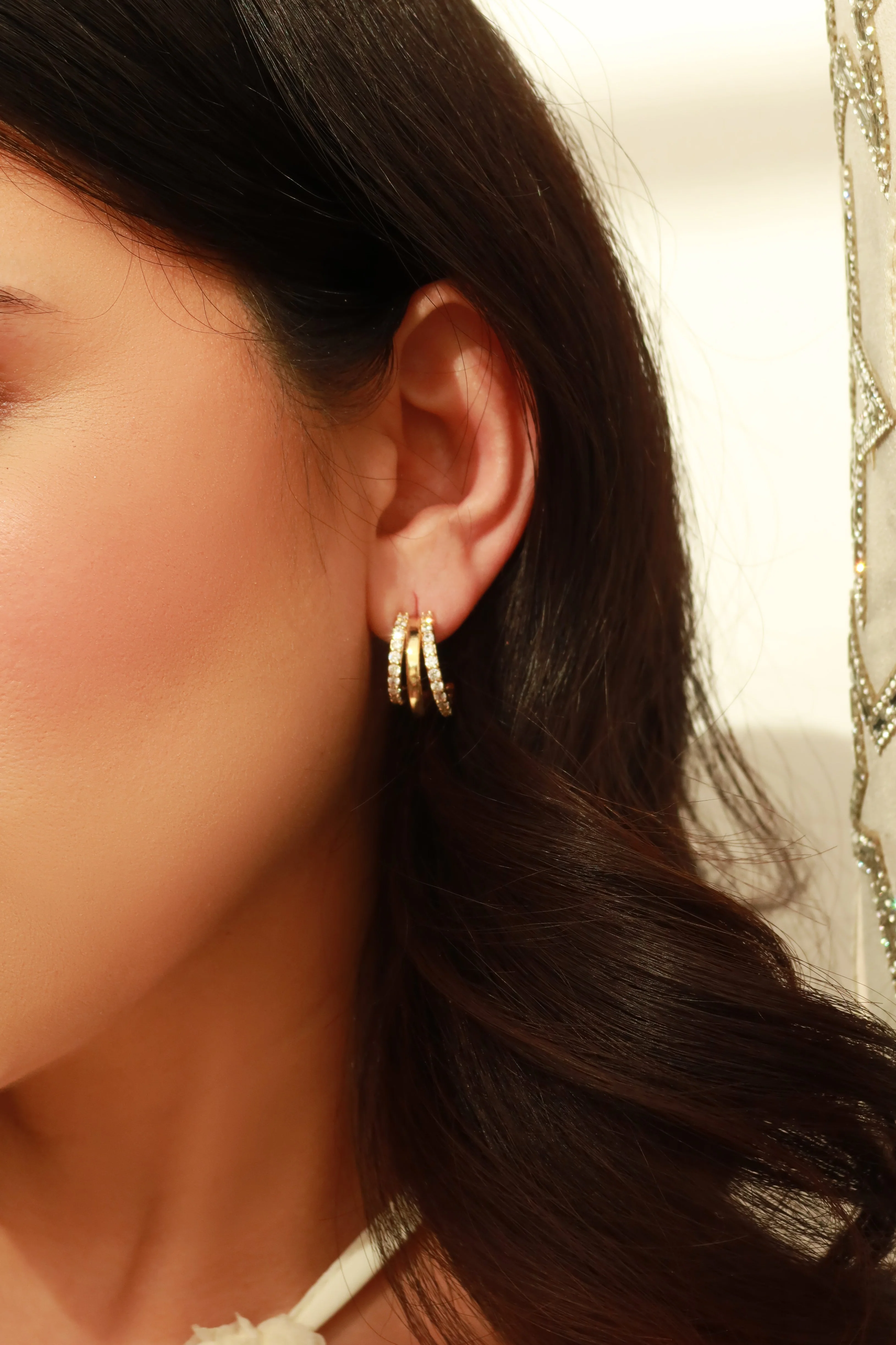 Annika Gold Dipped Earring - Gold