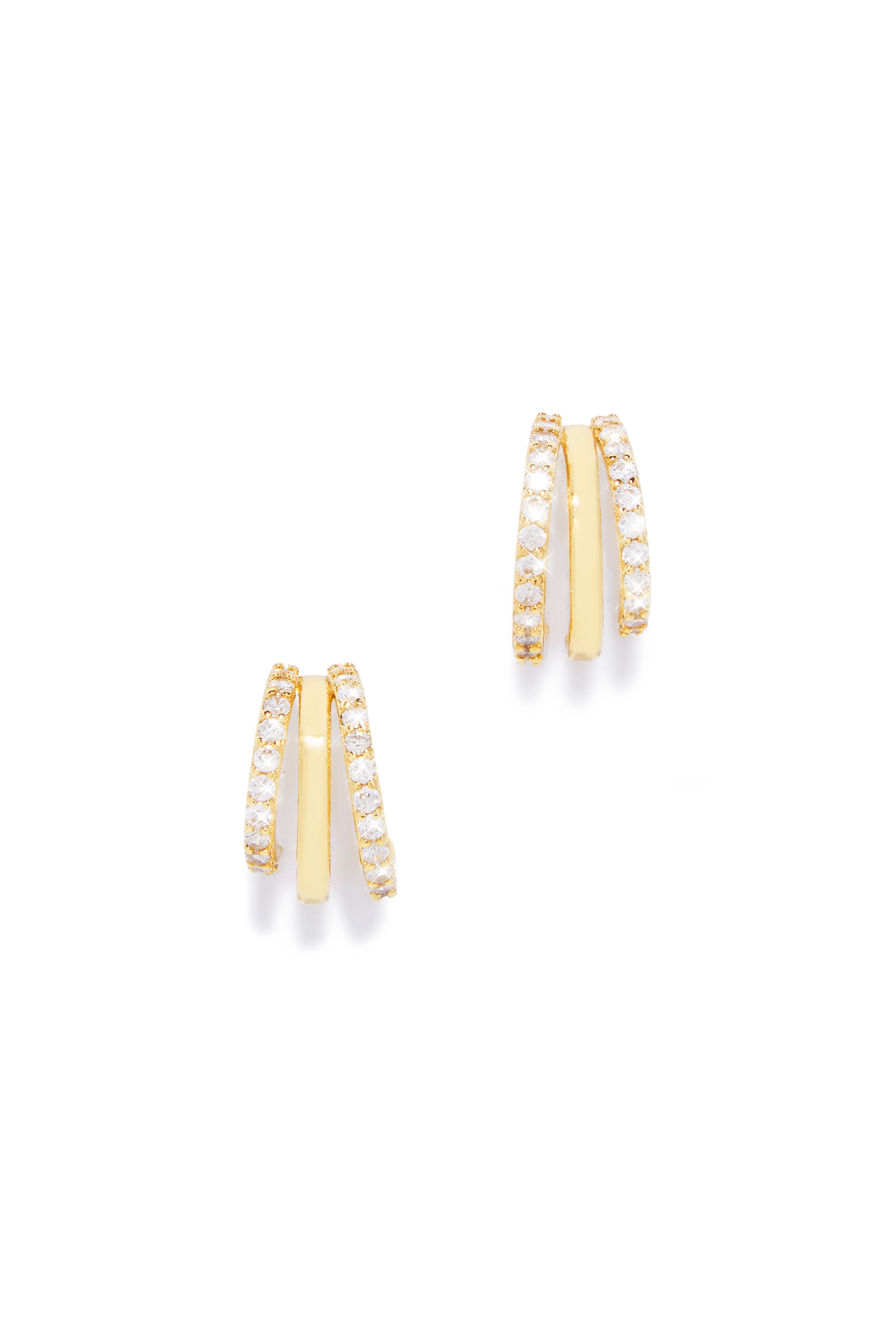 Annika Gold Dipped Earring - Gold - Image 2