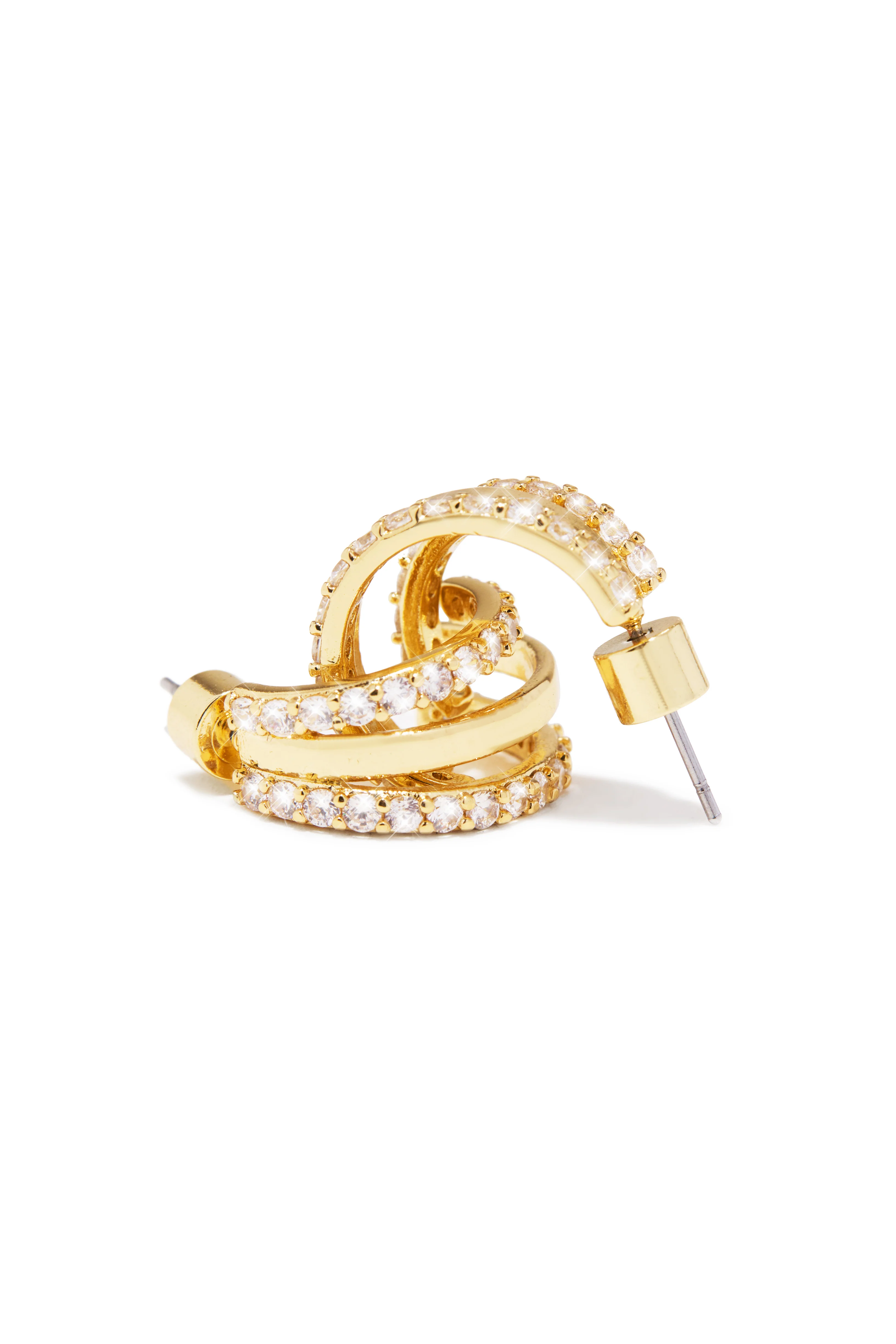 Annika Gold Dipped Earring - Gold - Image 3