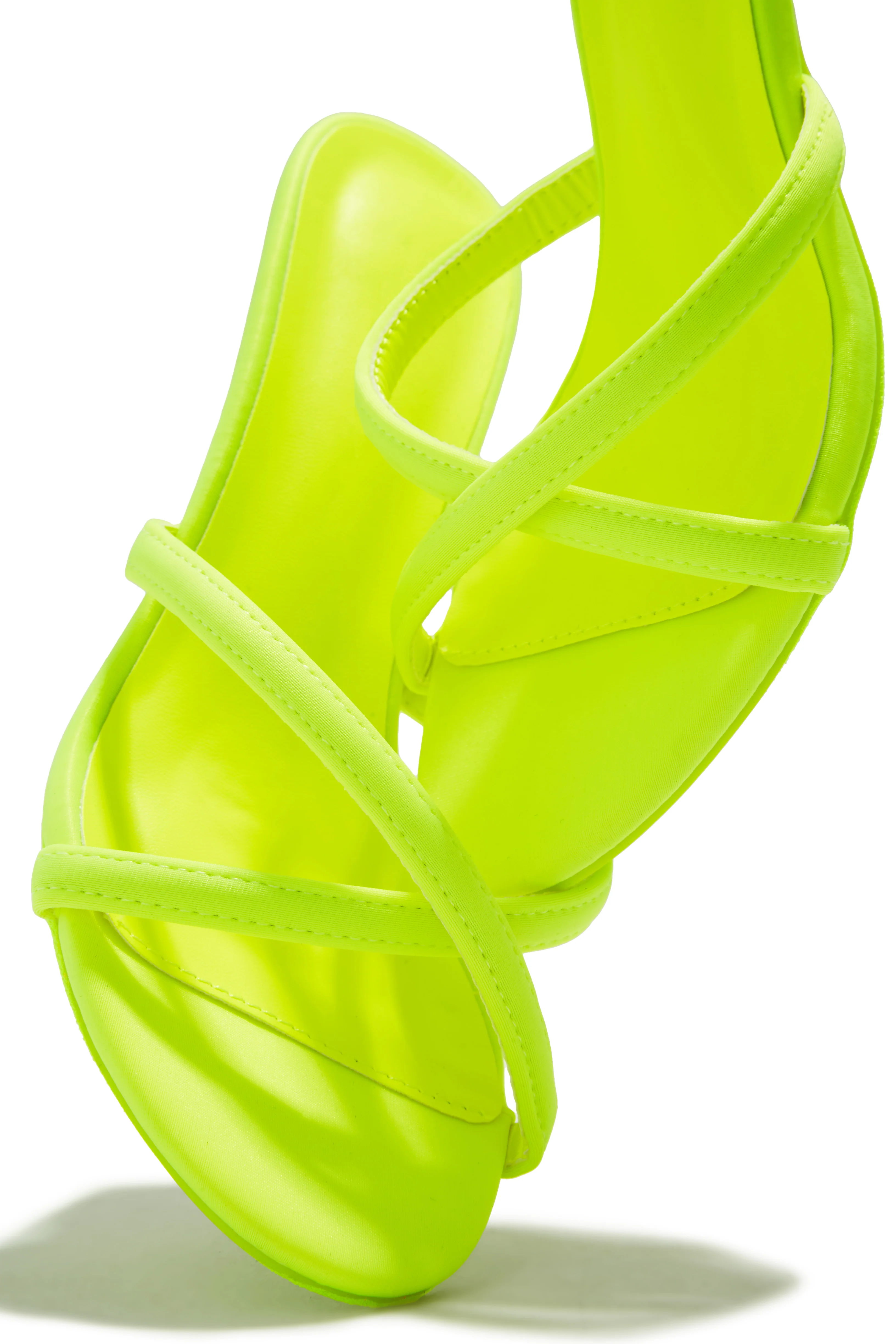 Aylina Kitten Heel Mules - Yellow - Image 3