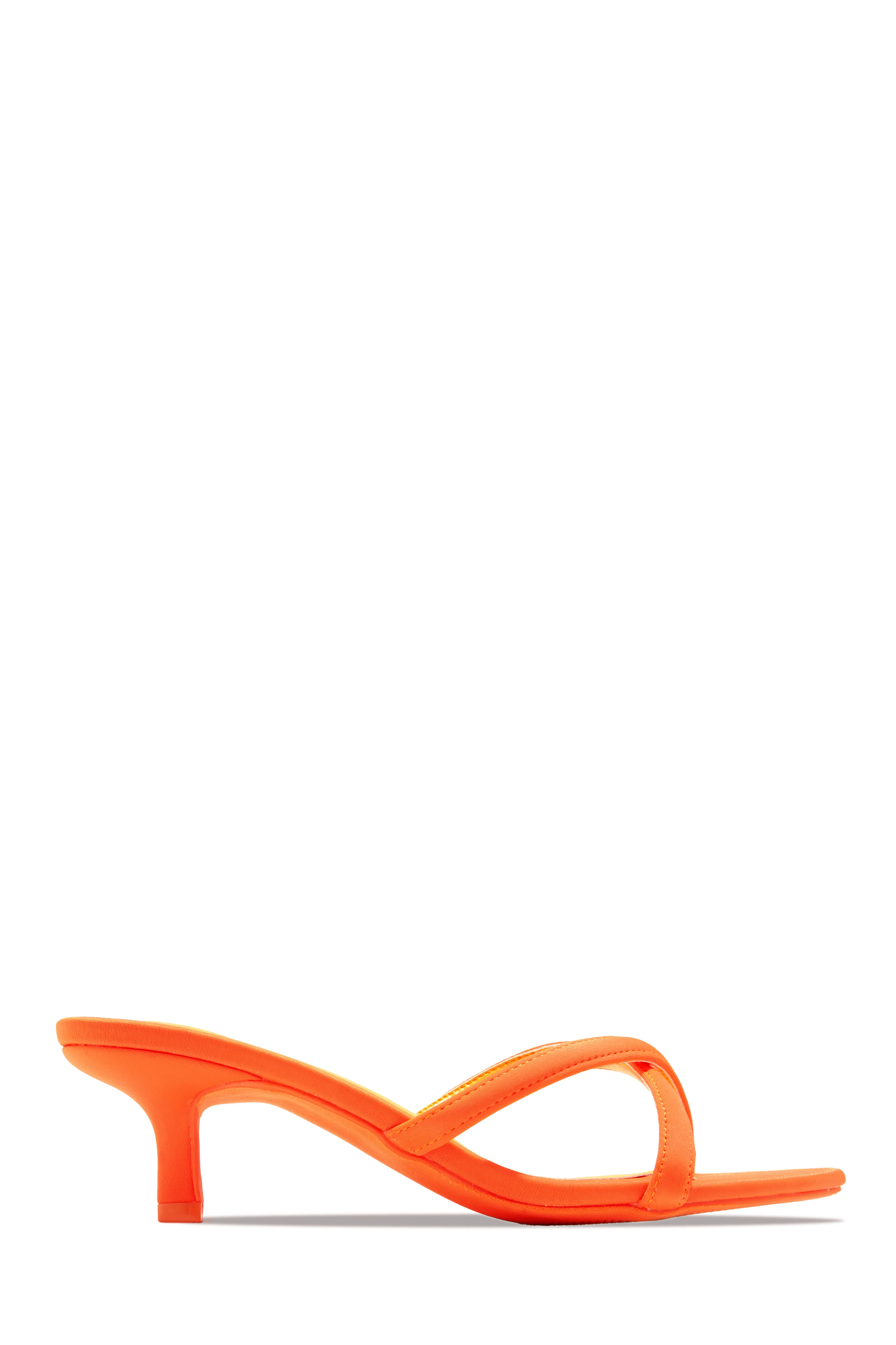 Aylina Kitten Heel Mules - Yellow - Image 6