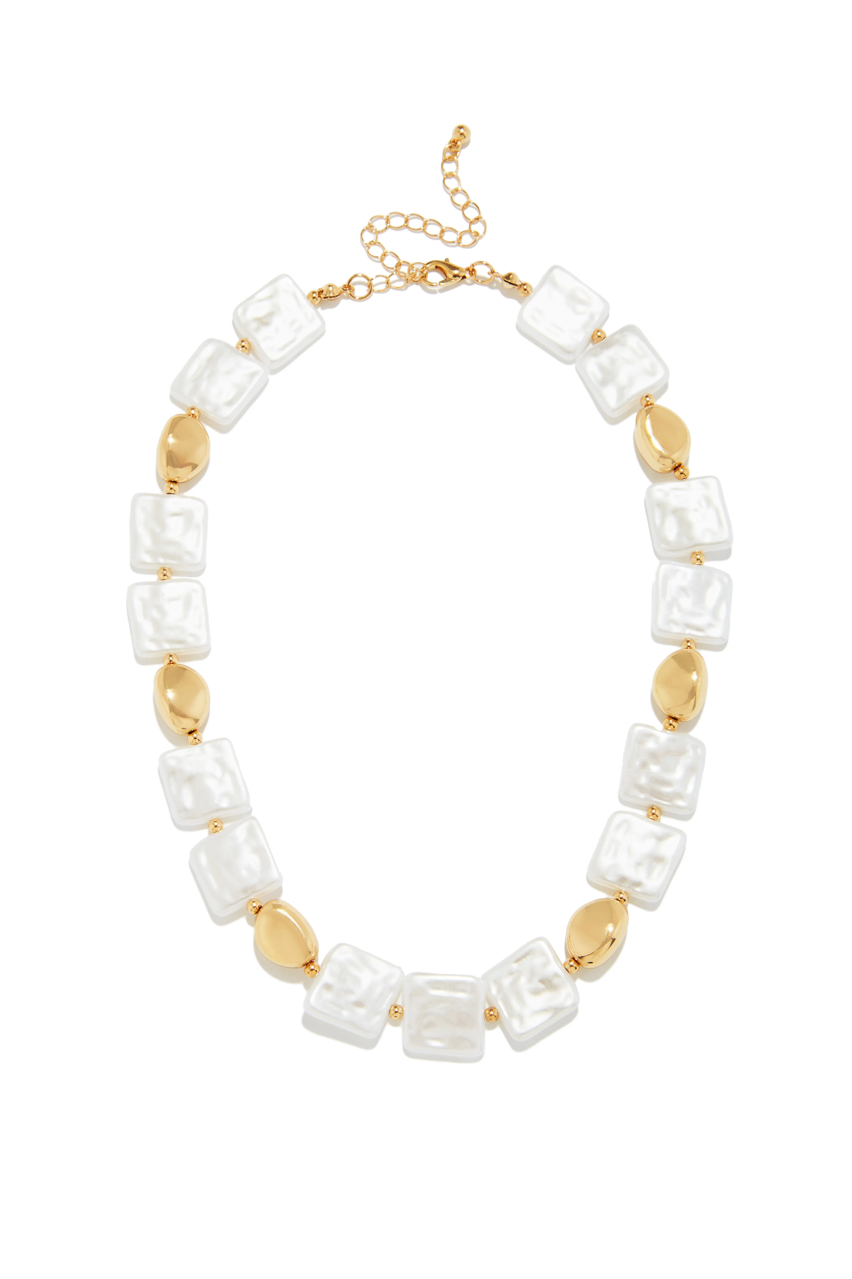 Baja Coast Pearl Necklace - White - Image 4