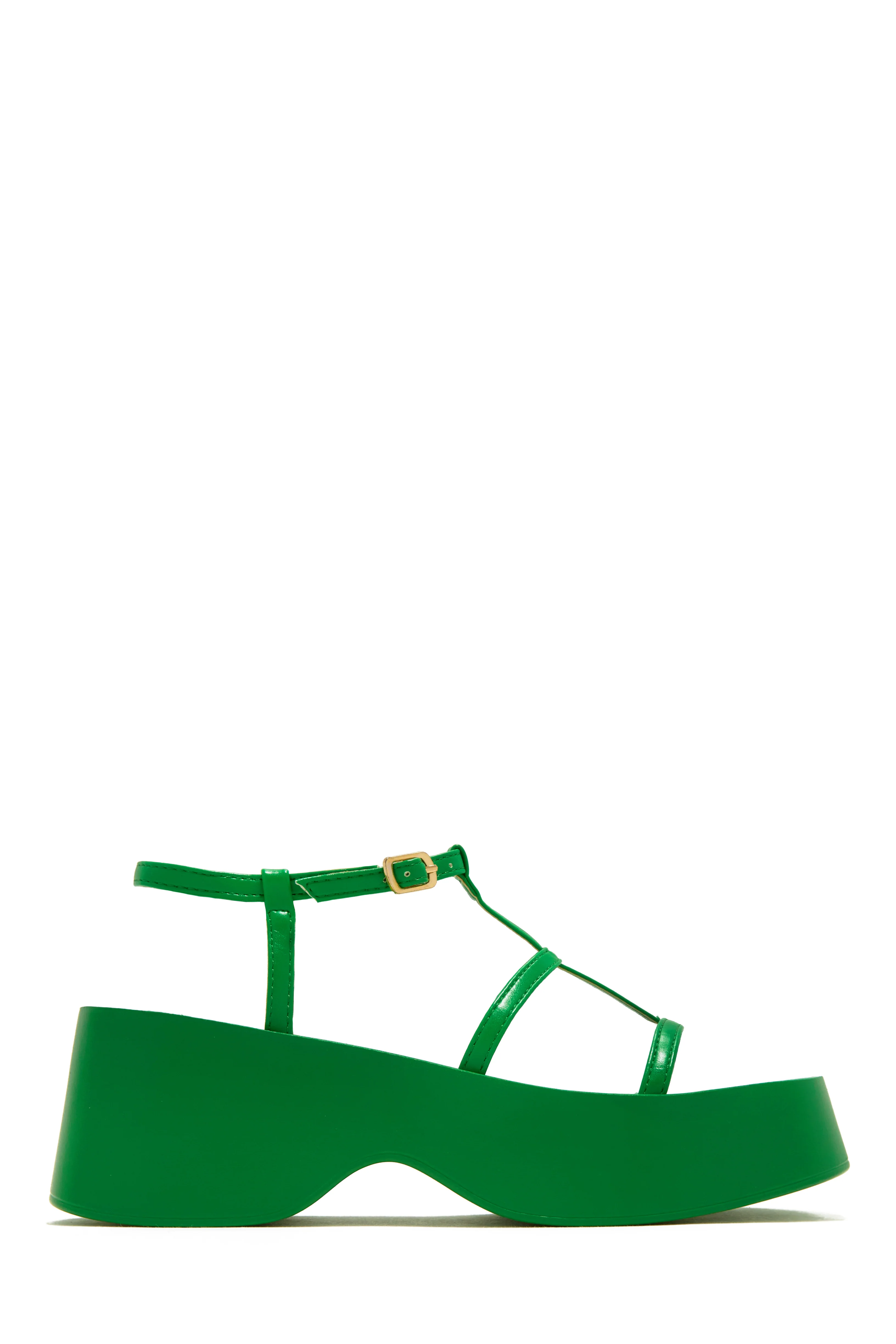 Beach Trip Flat Platform Sandals - White - Image 6
