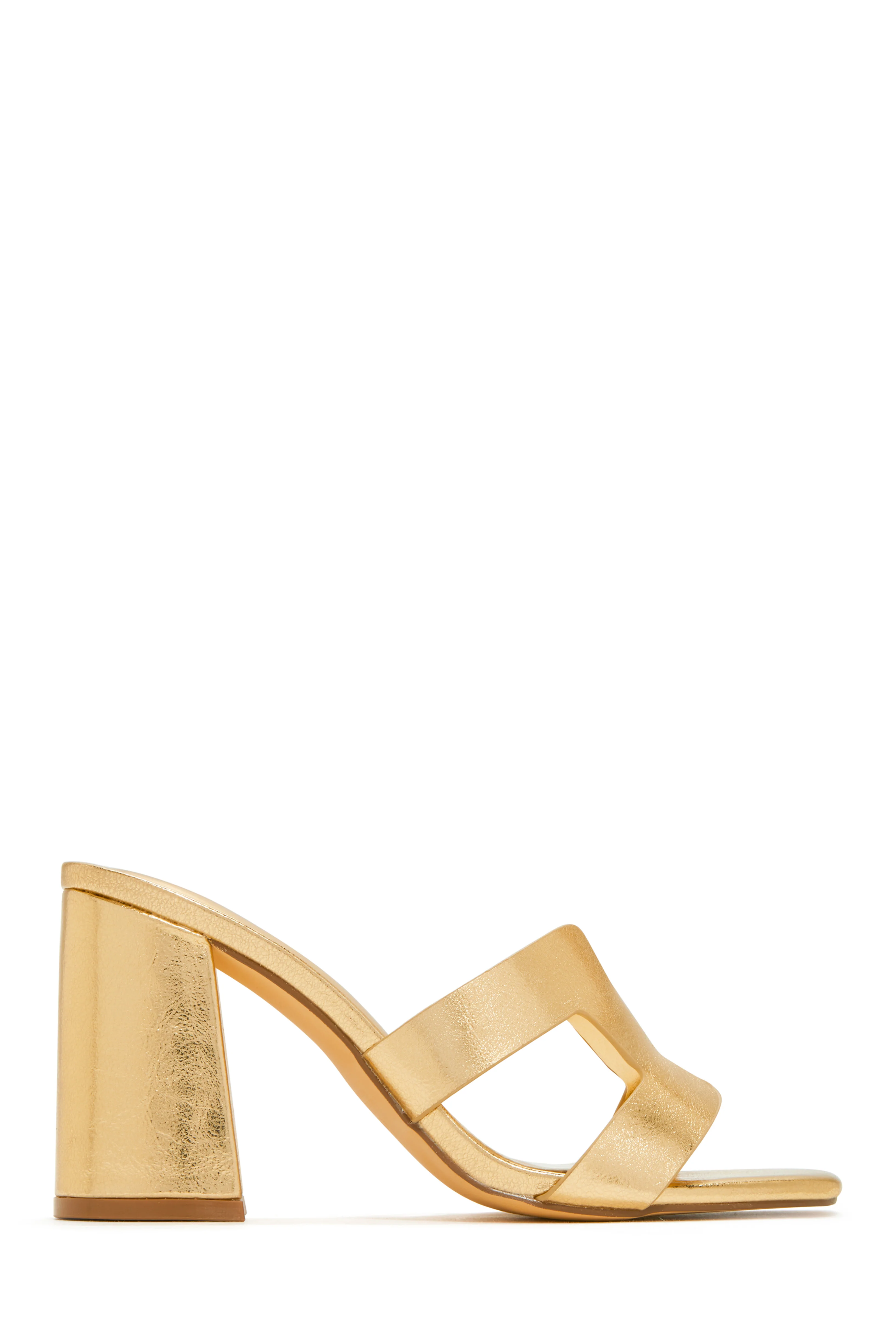 Bianka Block Mid Heels - Silver - Image 10