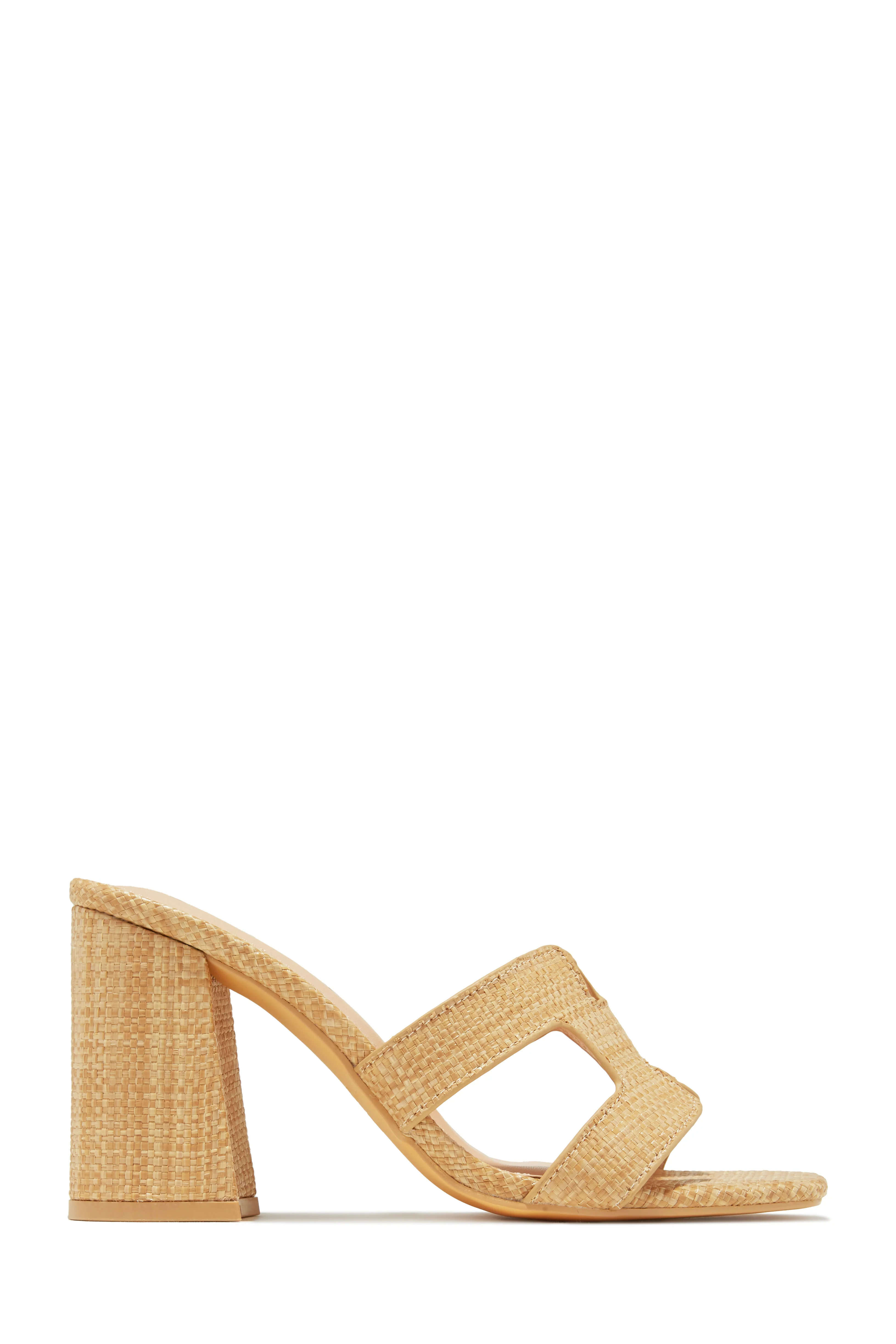Bianka Block Mid Heels - Silver - Image 7