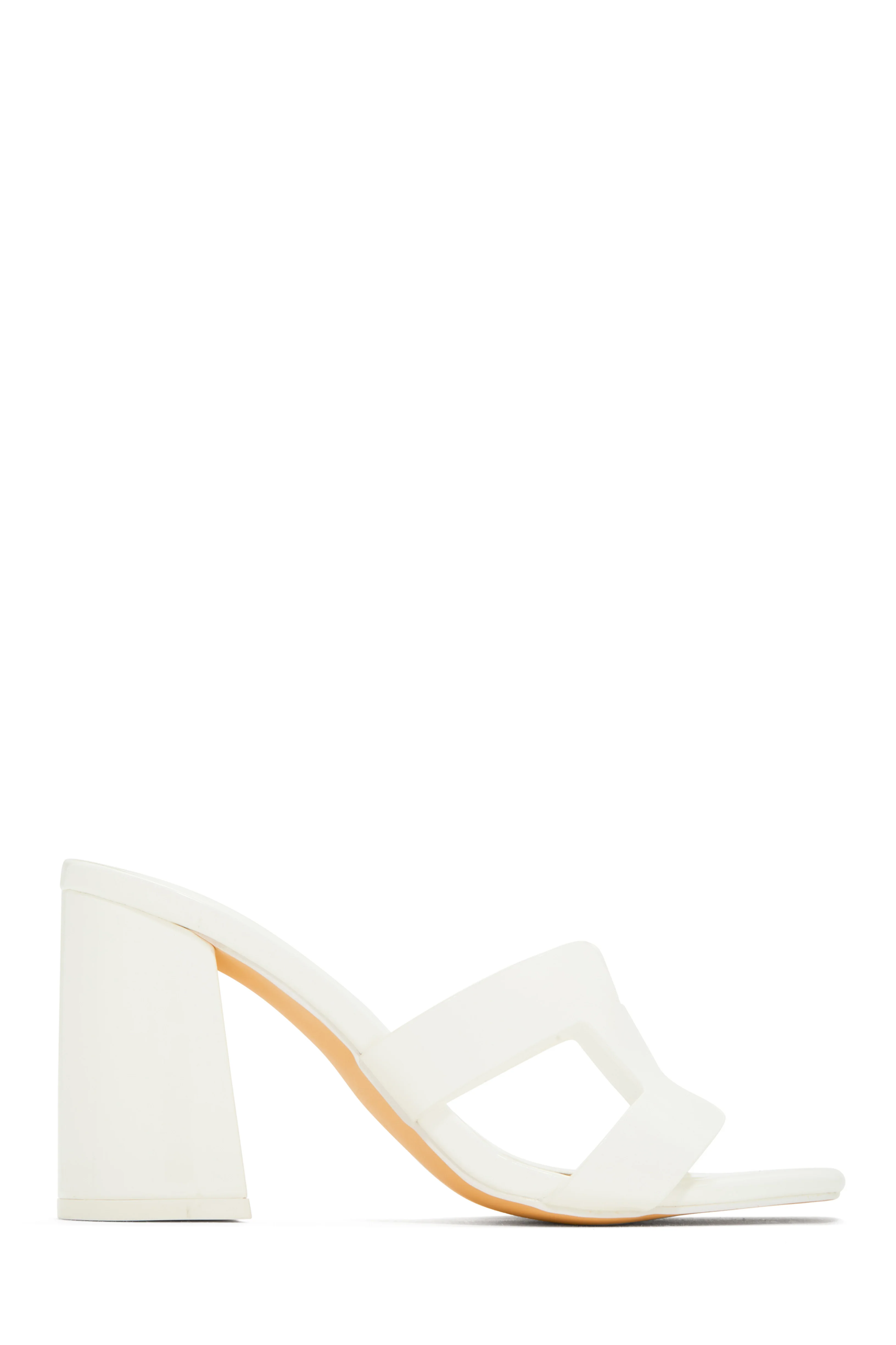Bianka Block Mid Heels - Silver - Image 9
