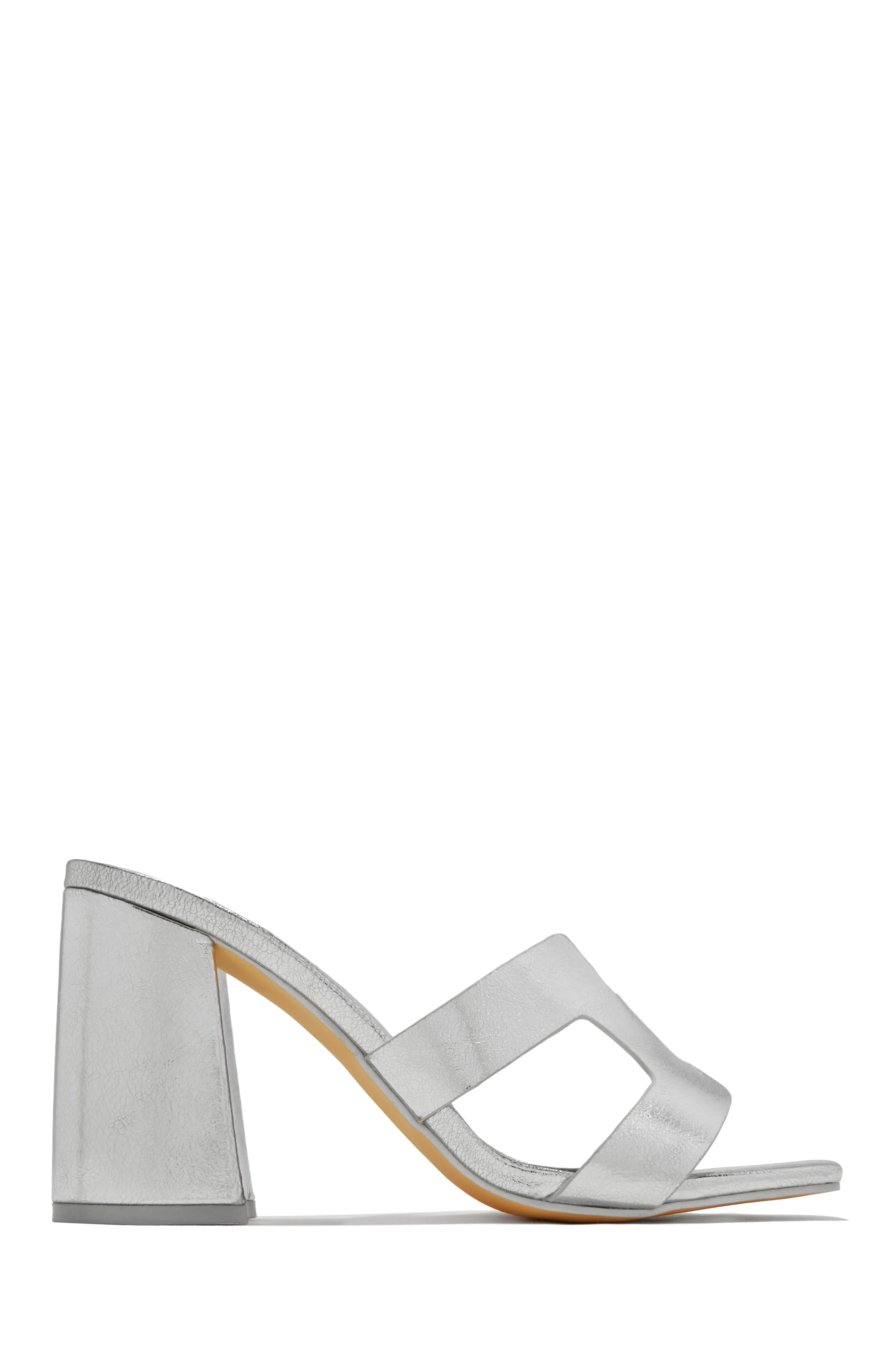 Bianka Block Mid Heels - White - Image 9