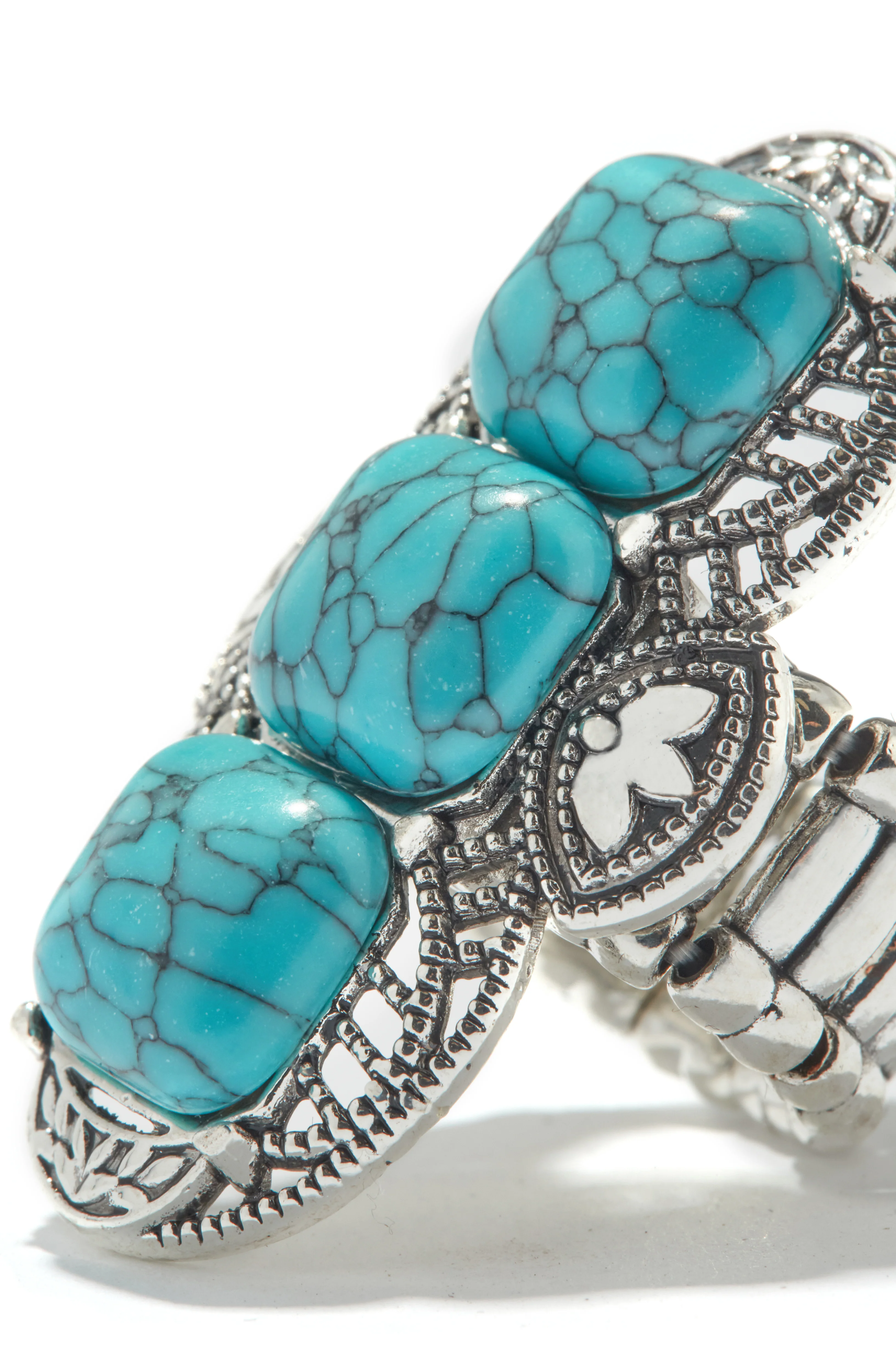 Briony Statement Ring - Turquoise - Image 2