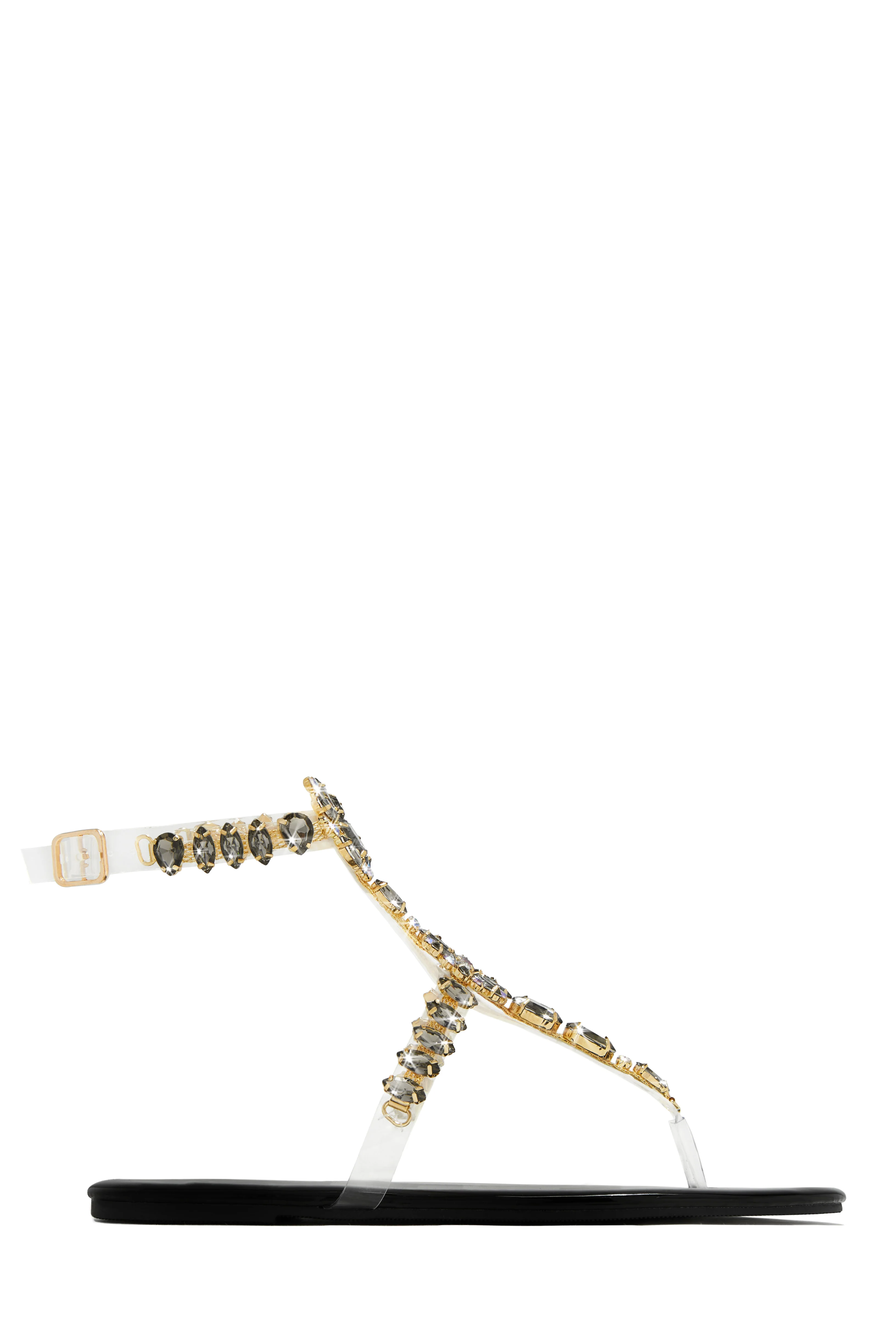 Caicos Resort Embellished Ankle Strap Sandals - Black - Image 5