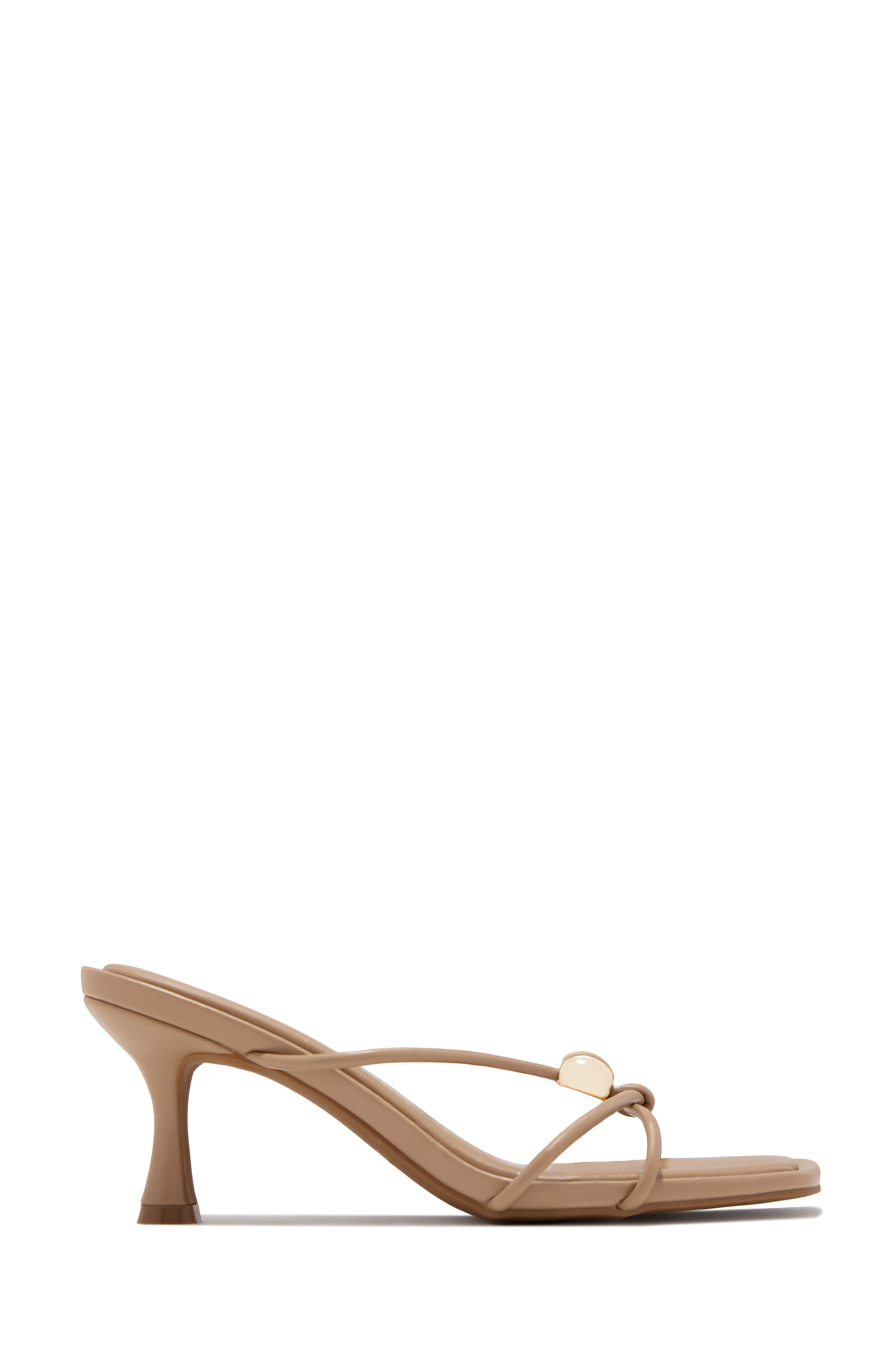 Calia Mid Heel Mules - Nude - Image 5