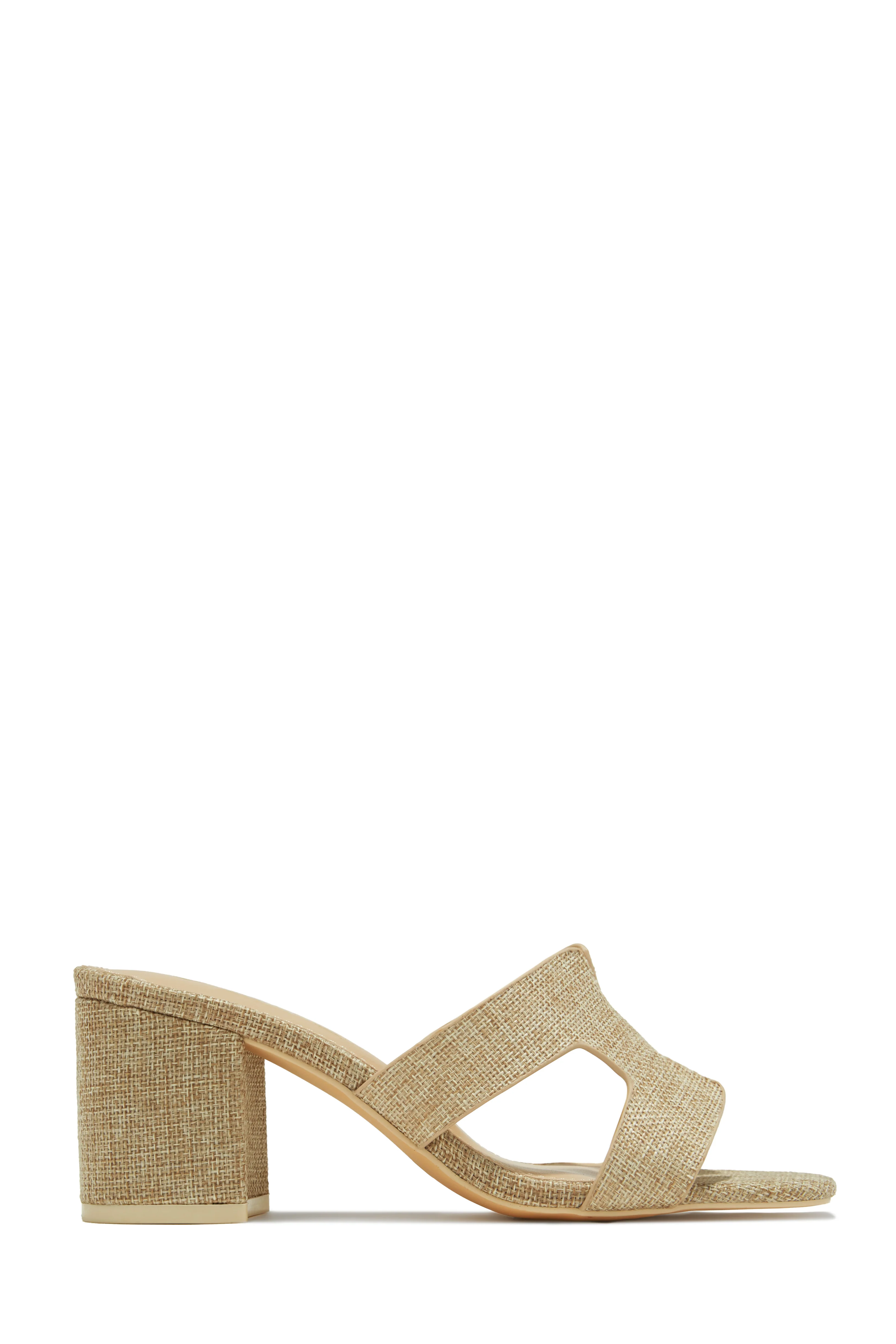 Carina Block Heel Mules - White - Image 9
