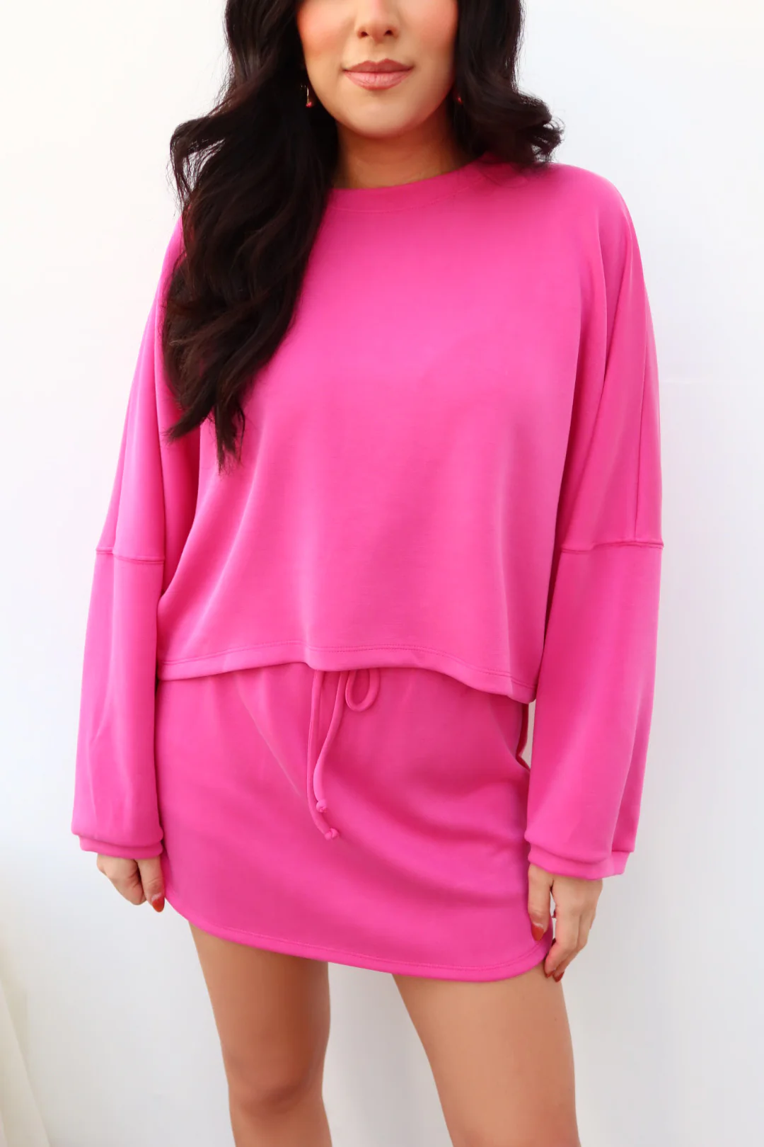 Miley Long Sleeve Top - Candy Pink - Image 3