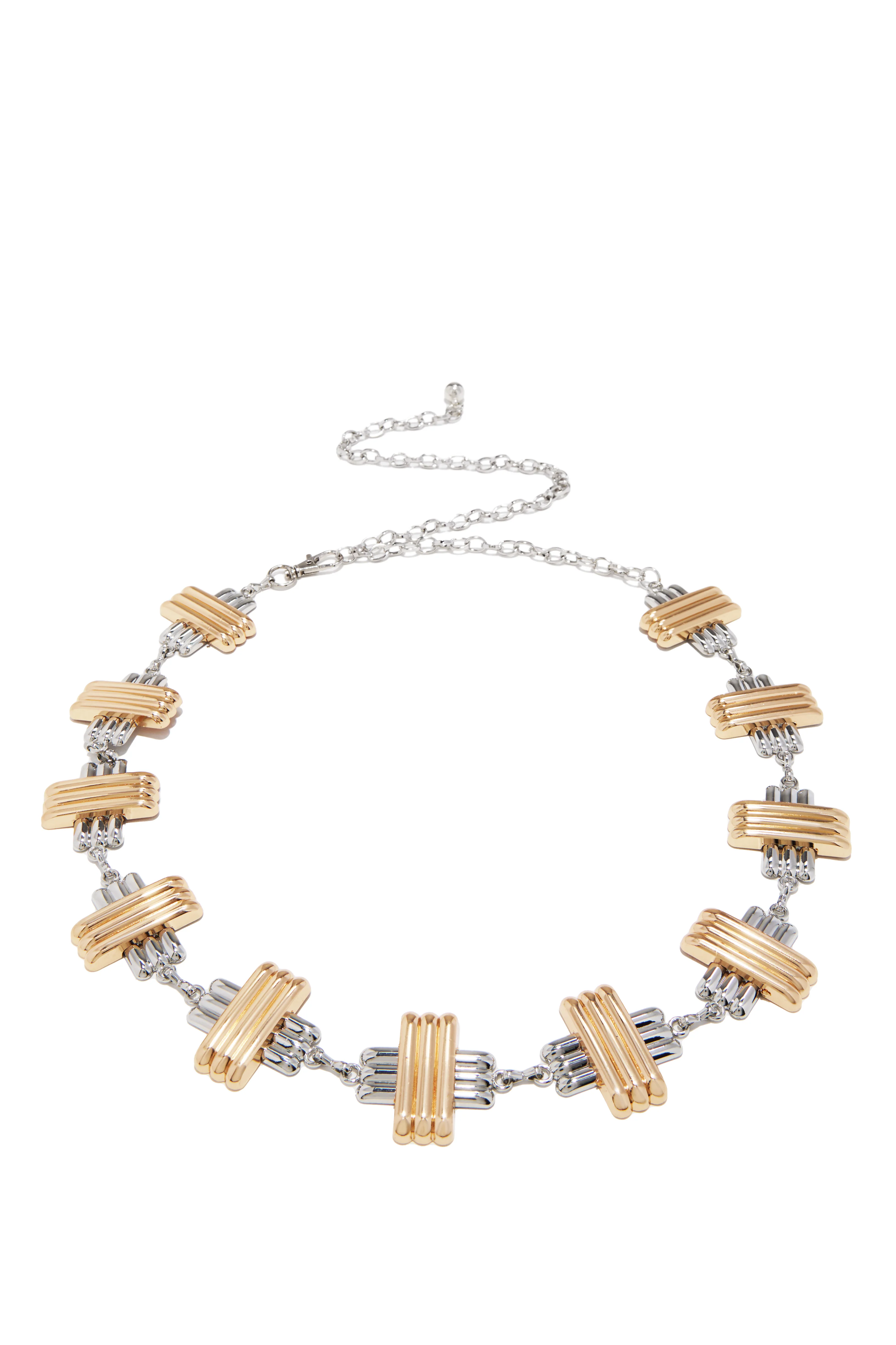 Cheyenne Pendant Chain Belt - Silver - Image 3