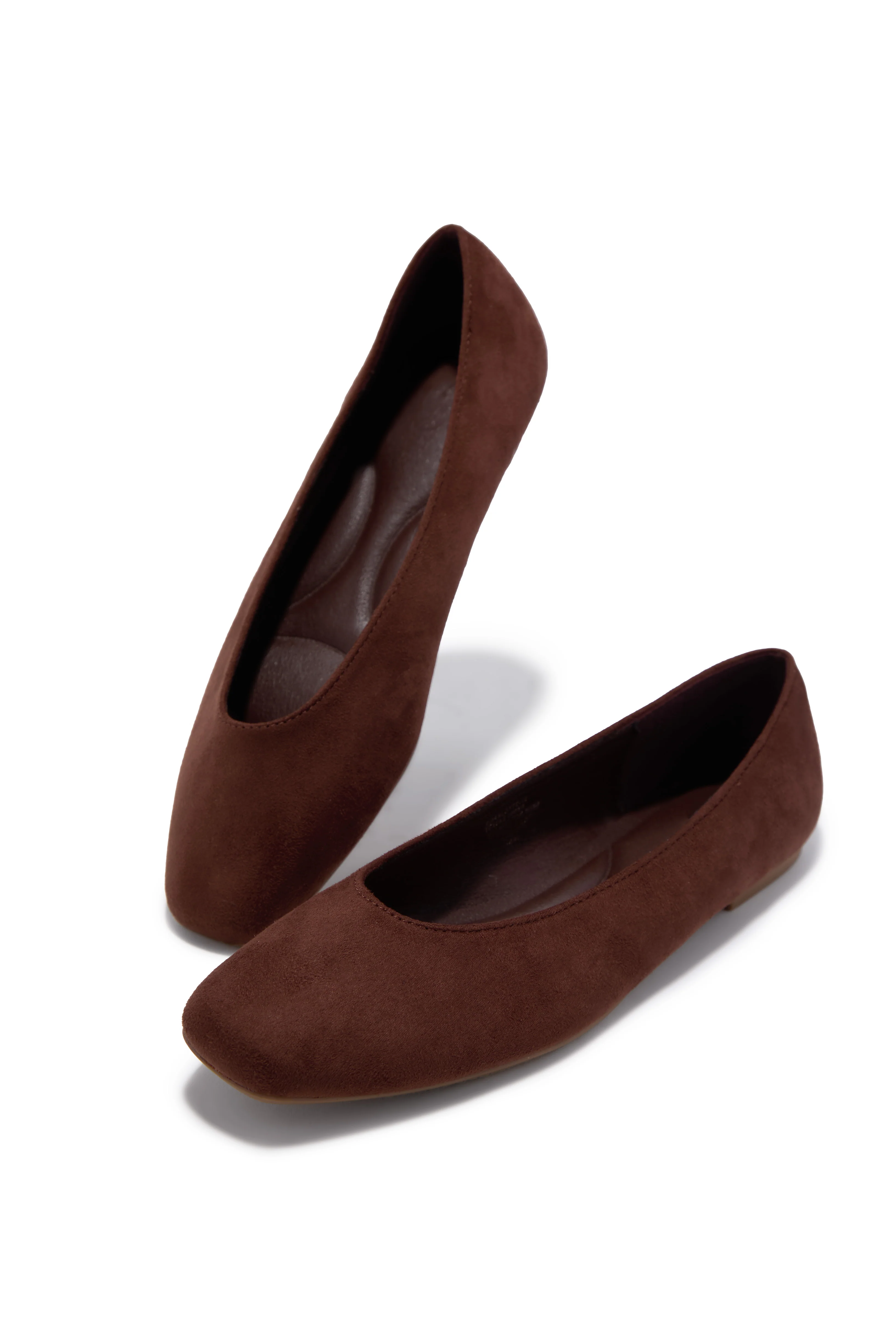 Claira Ballet Flats - Brown Suede - Image 4