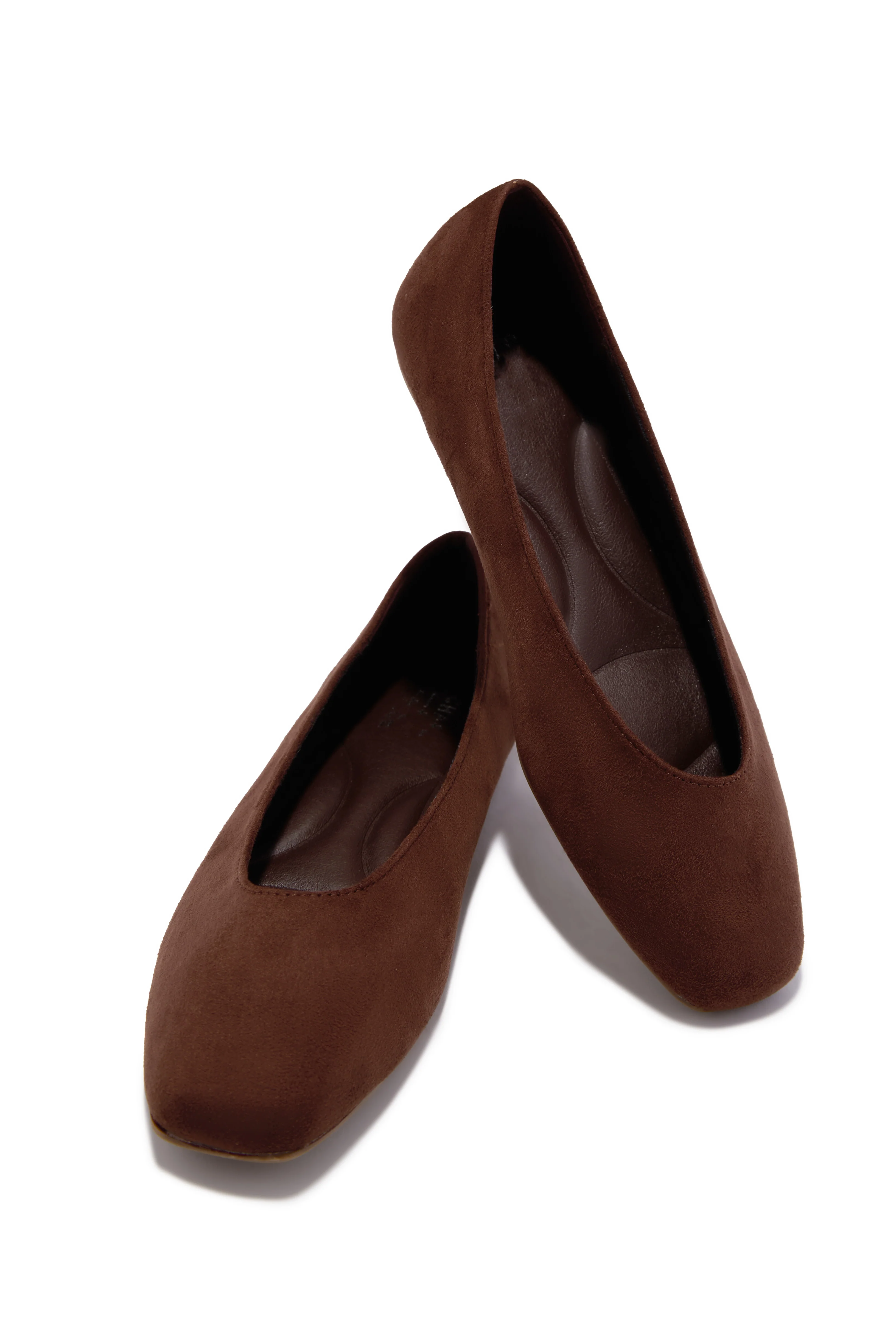 Claira Ballet Flats - Brown Suede - Image 5