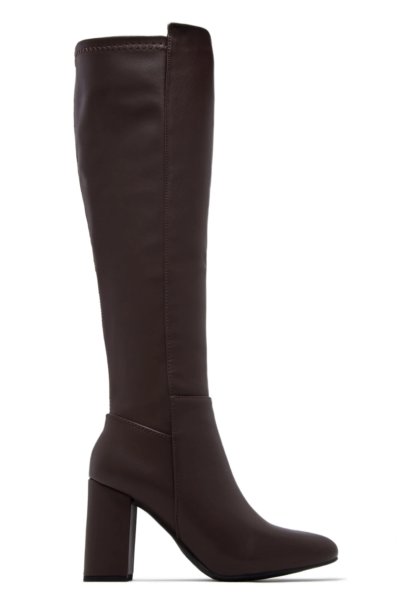 Colette Block Heel Boots - Black - Image 9