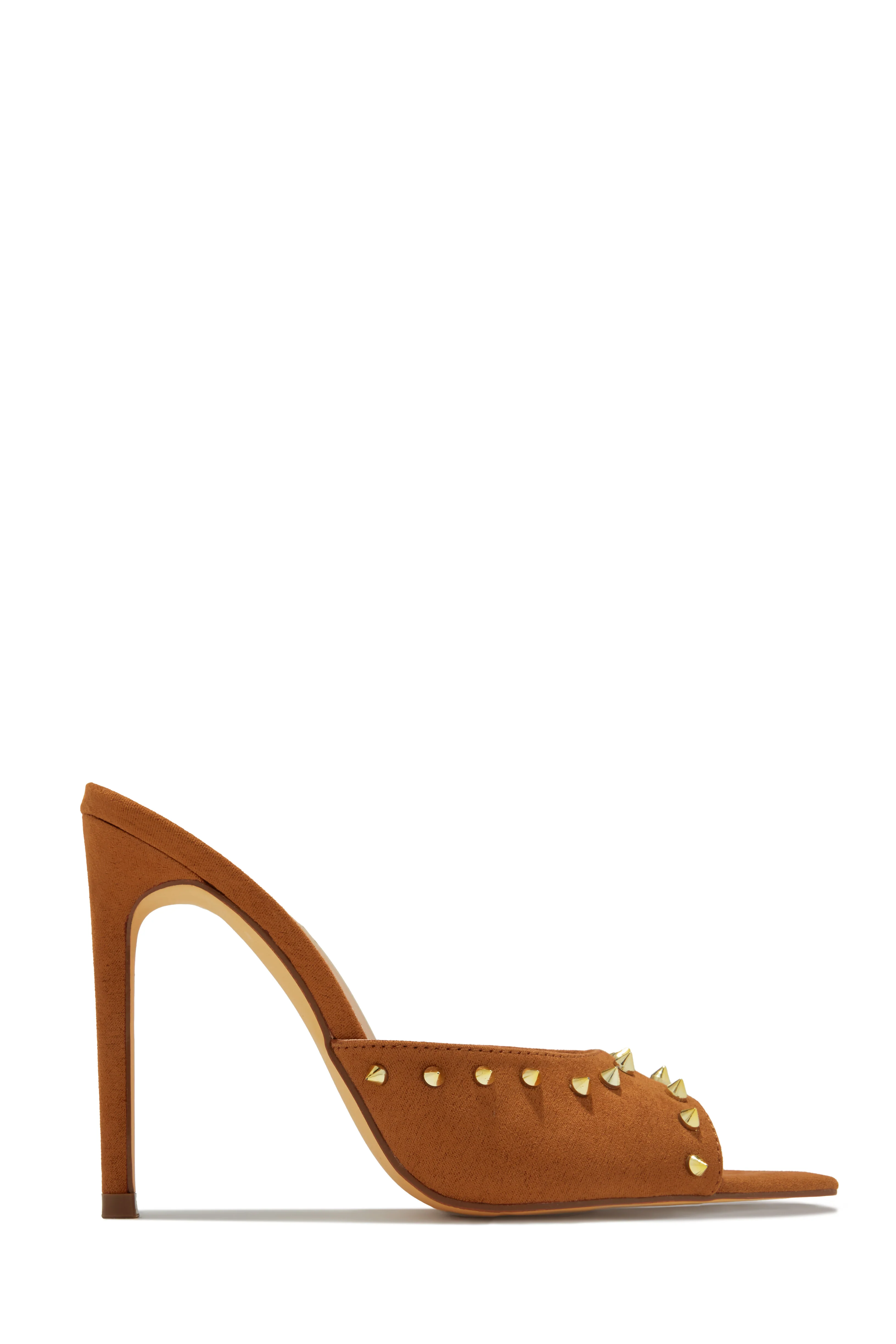 Collette Studded High Heel Mules - Clear - Image 8