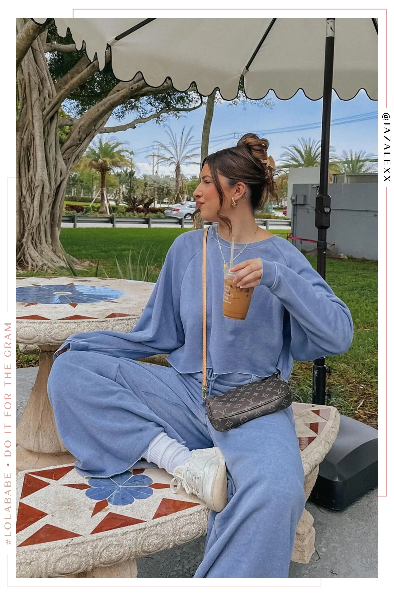 Cozy Moments Crop Sweater - Blue - Image 2