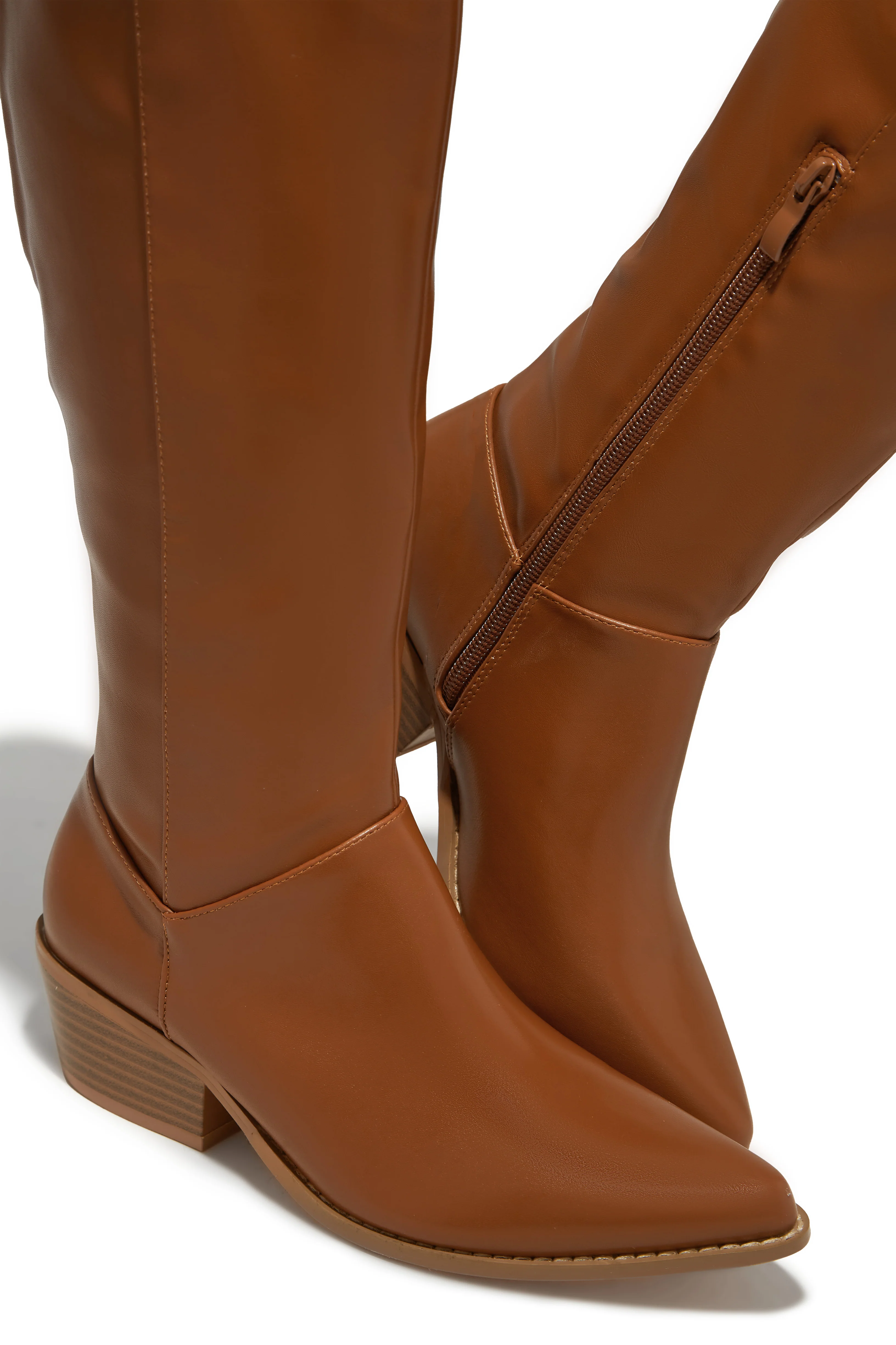 Dallas Western Cowgirl Boots - Tan - Image 9