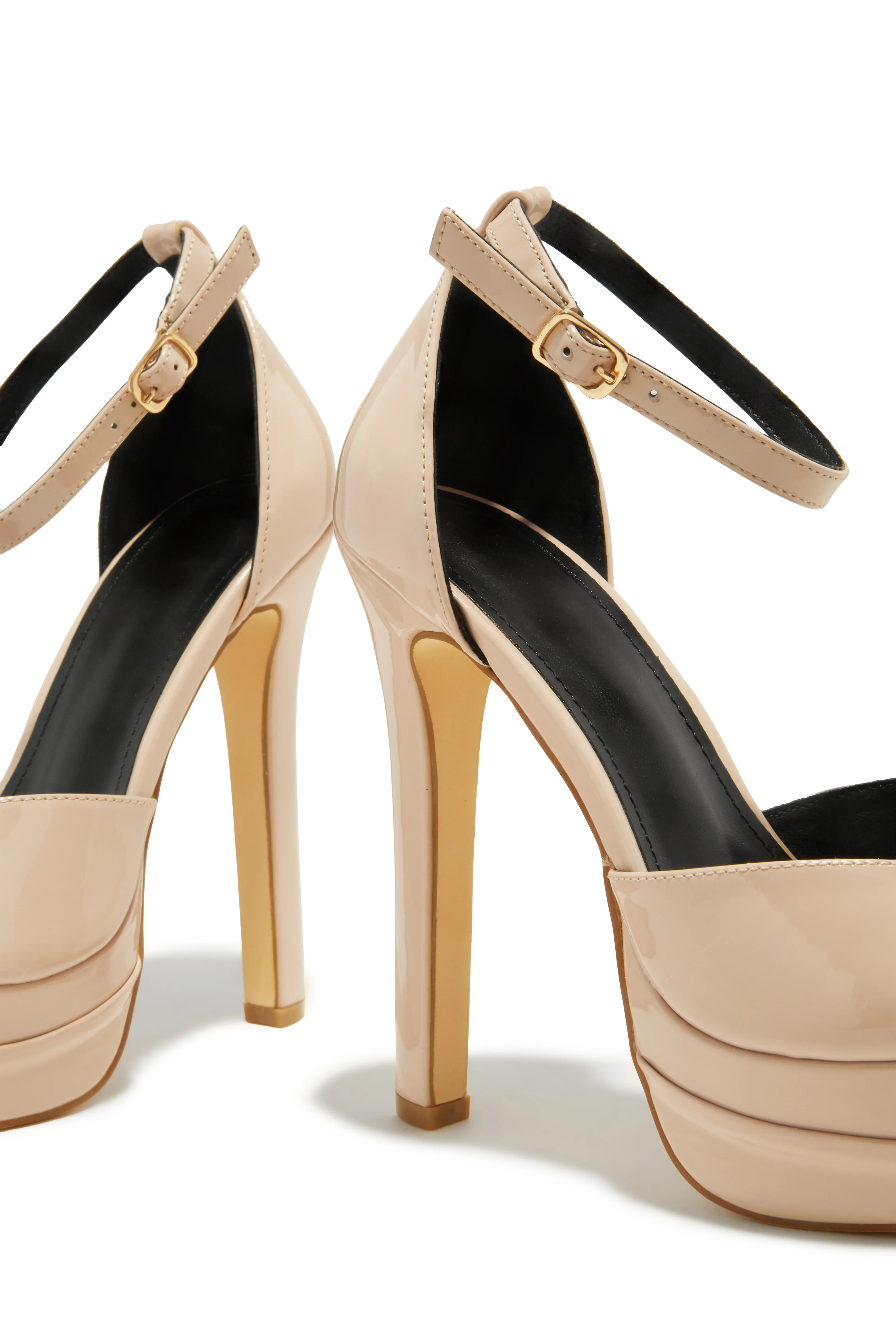 Delilah Platform High Heels - Nude - Image 2