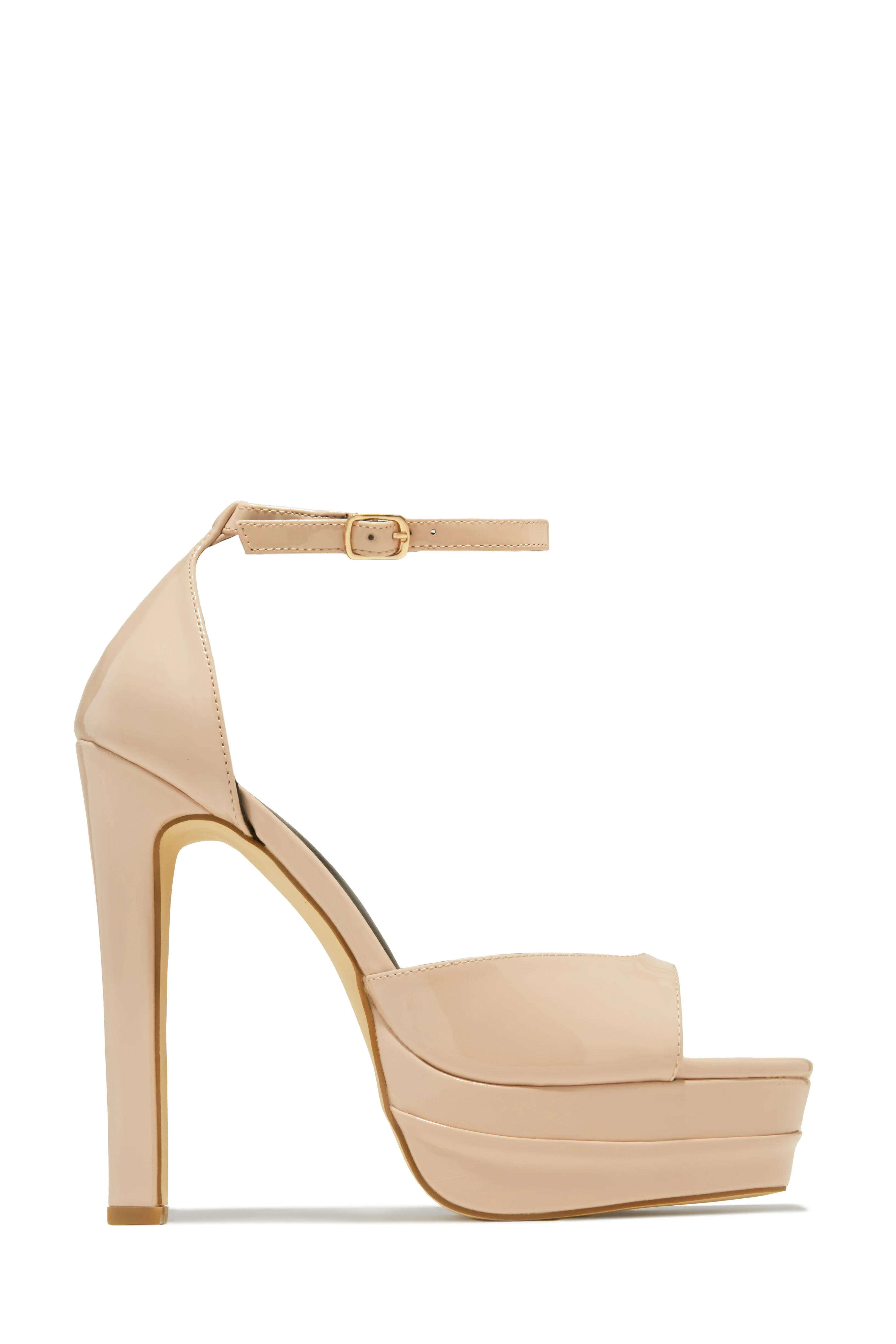 Delilah Platform High Heels - Nude - Image 3