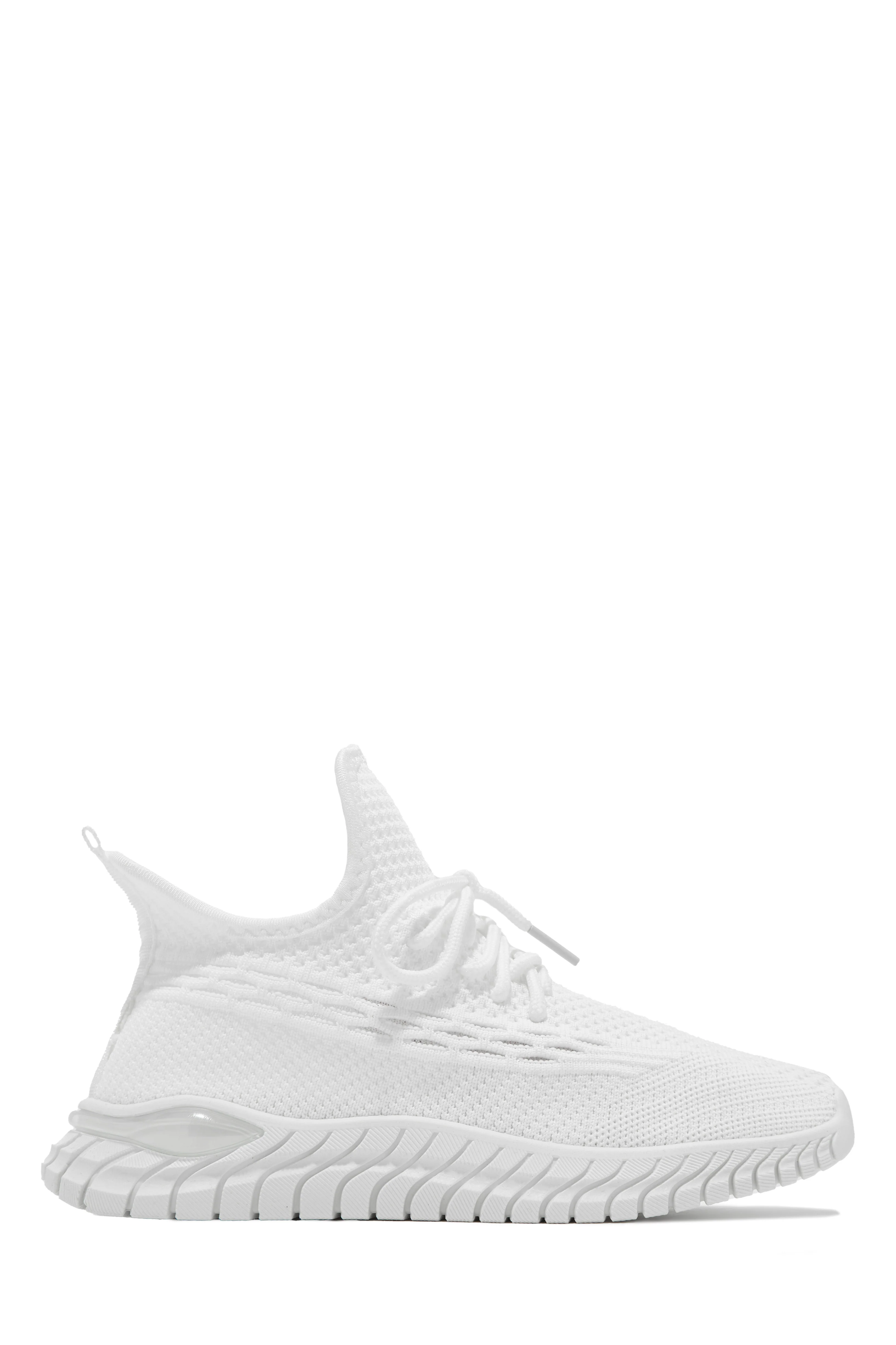 Determined Lace Up Sneakers - White - Image 2
