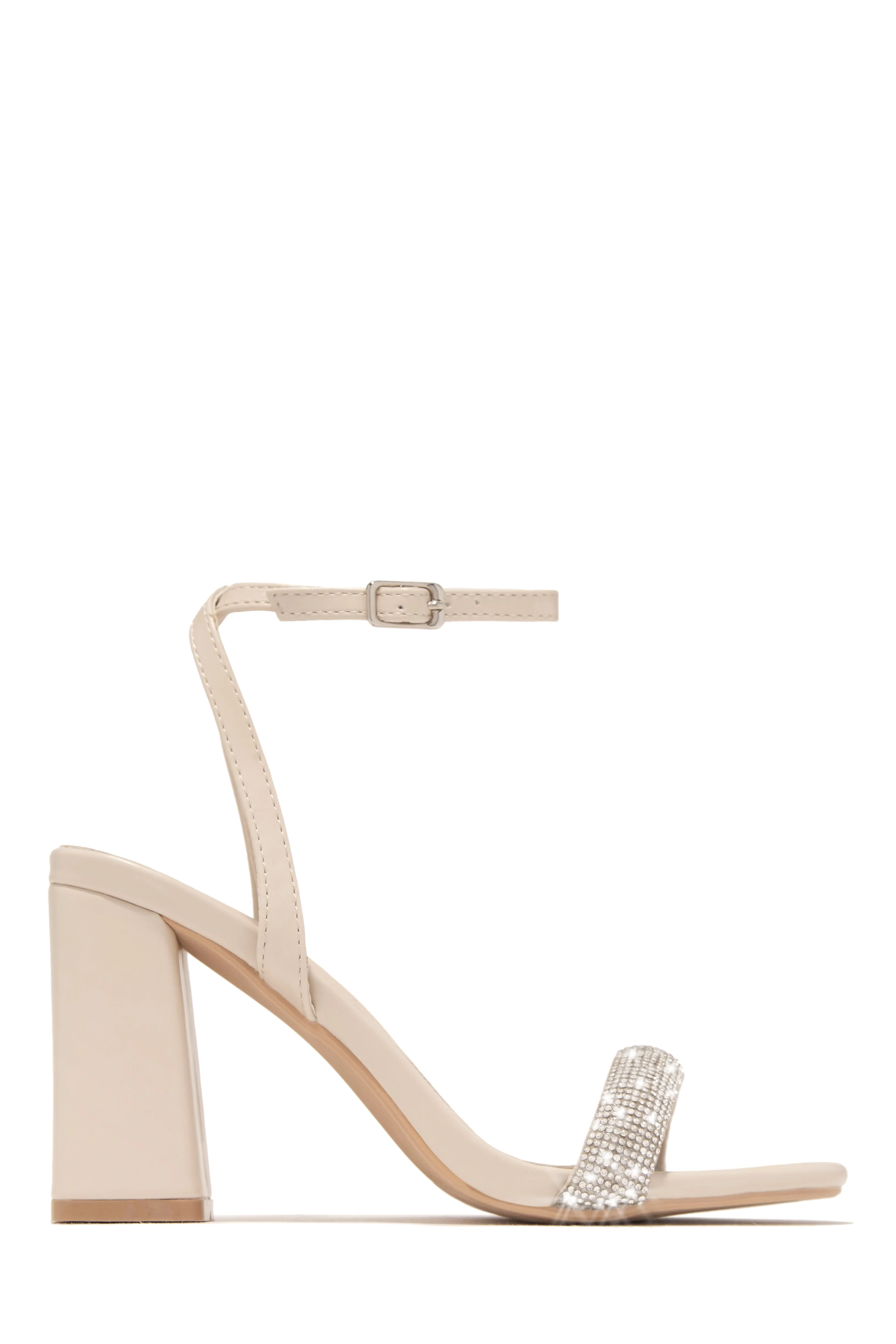 Devine Dreams Embellished Chunky Heels - Pink - Image 8