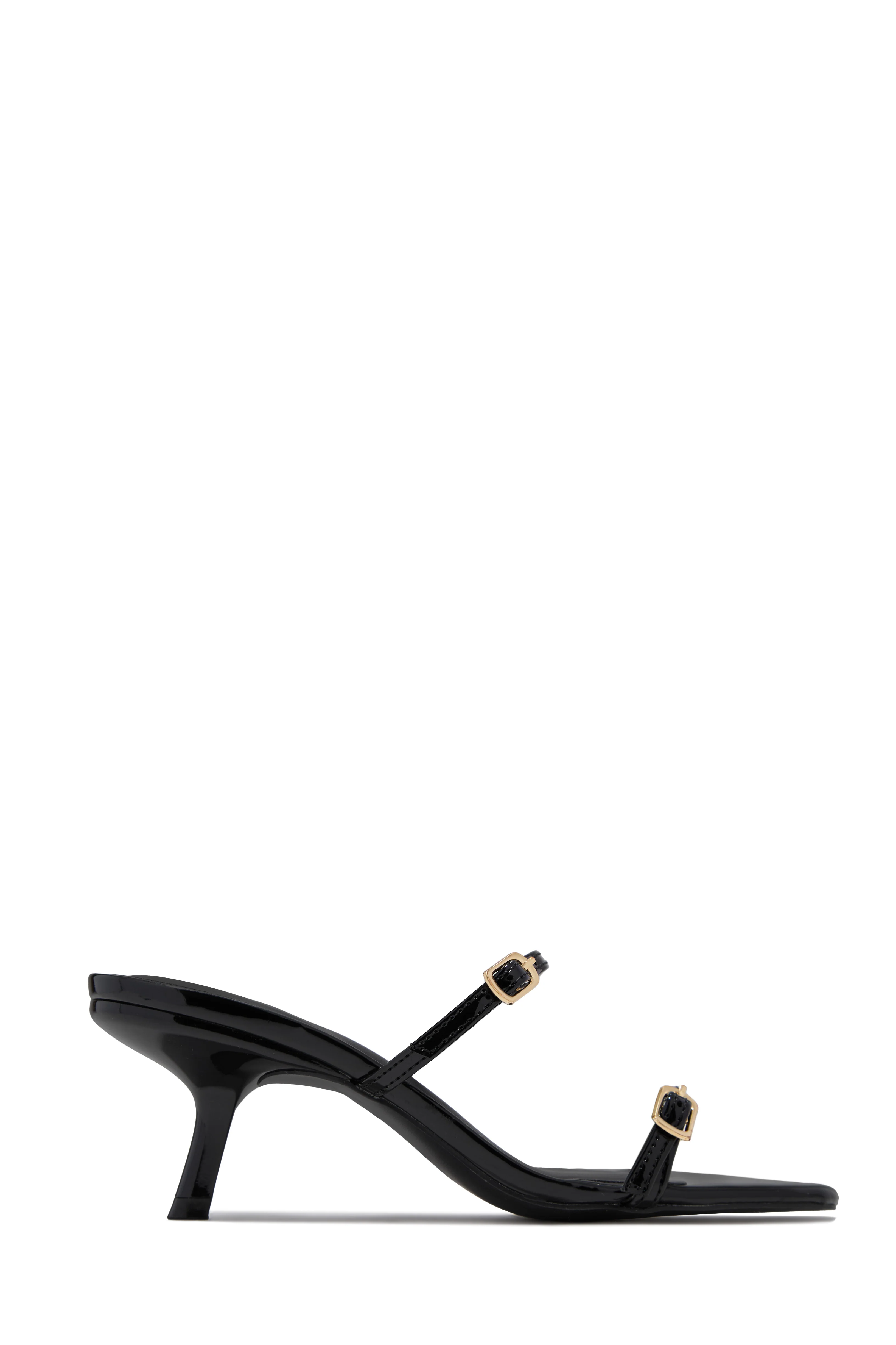 Disna Mid Heel Mules - Black - Image 5