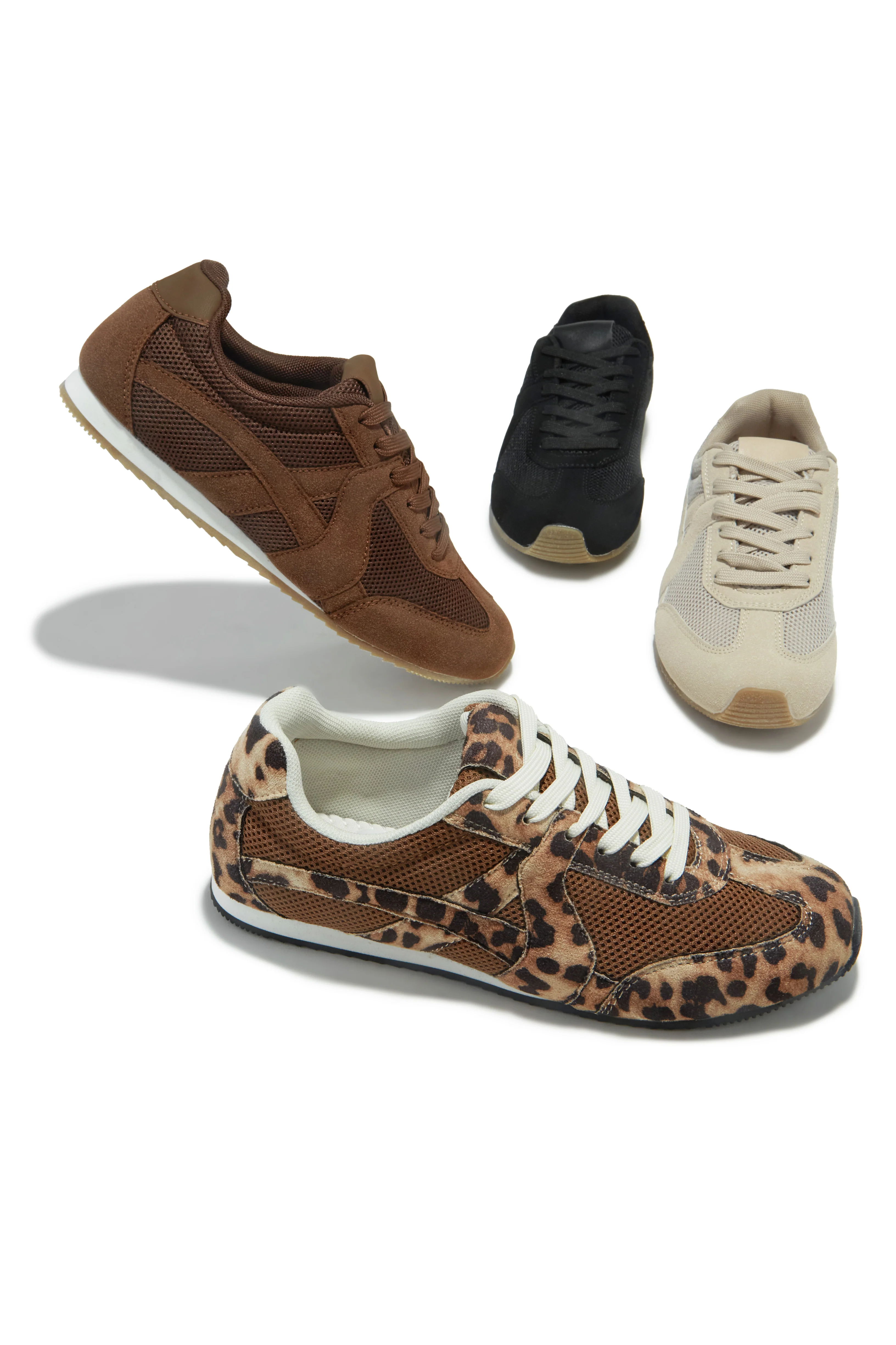 Downtown Stroll Lace Up Sneakers - Taupe - Image 5