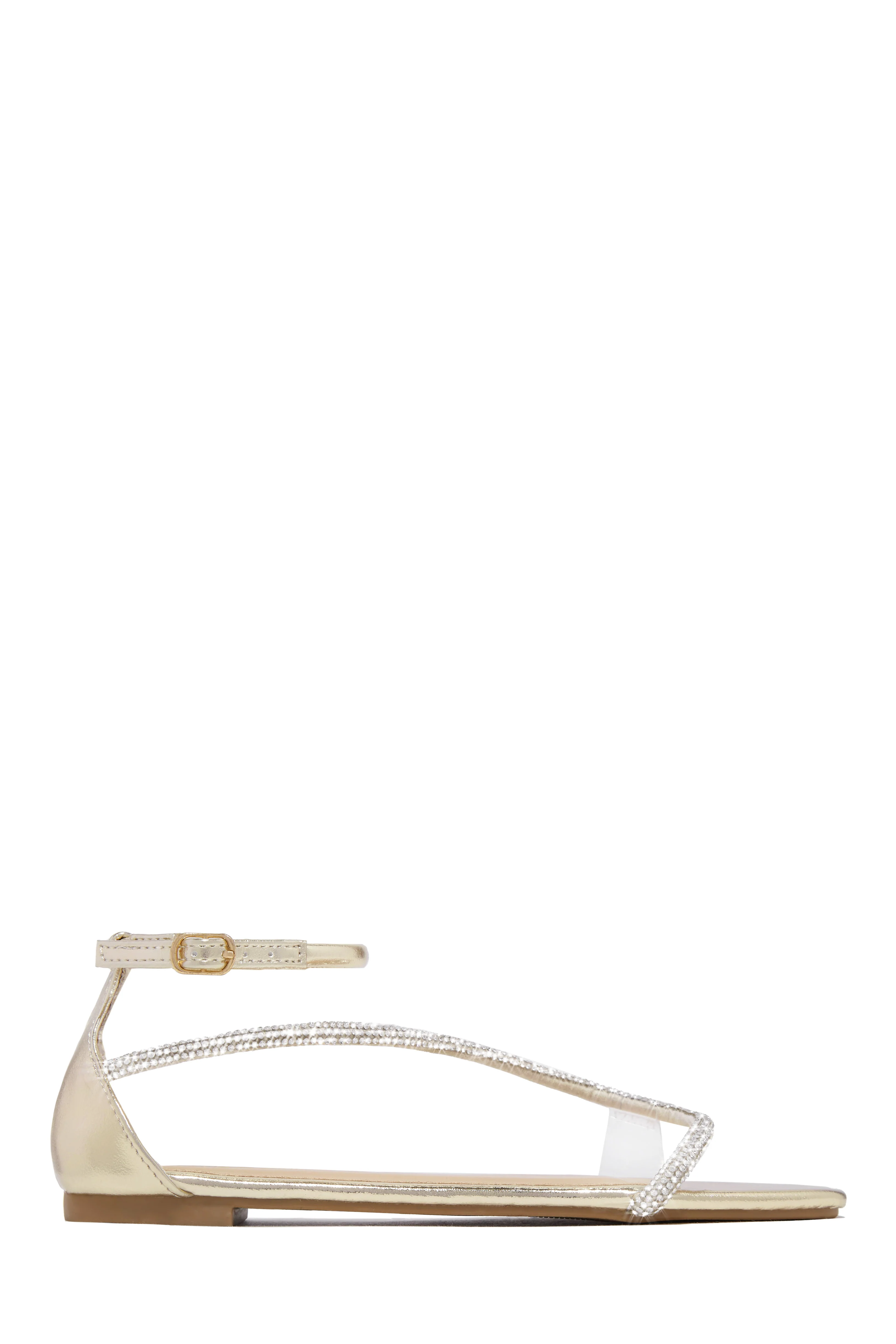 Dream Vacation Embellished Ankle Strap Sandals - Silver - Image 9