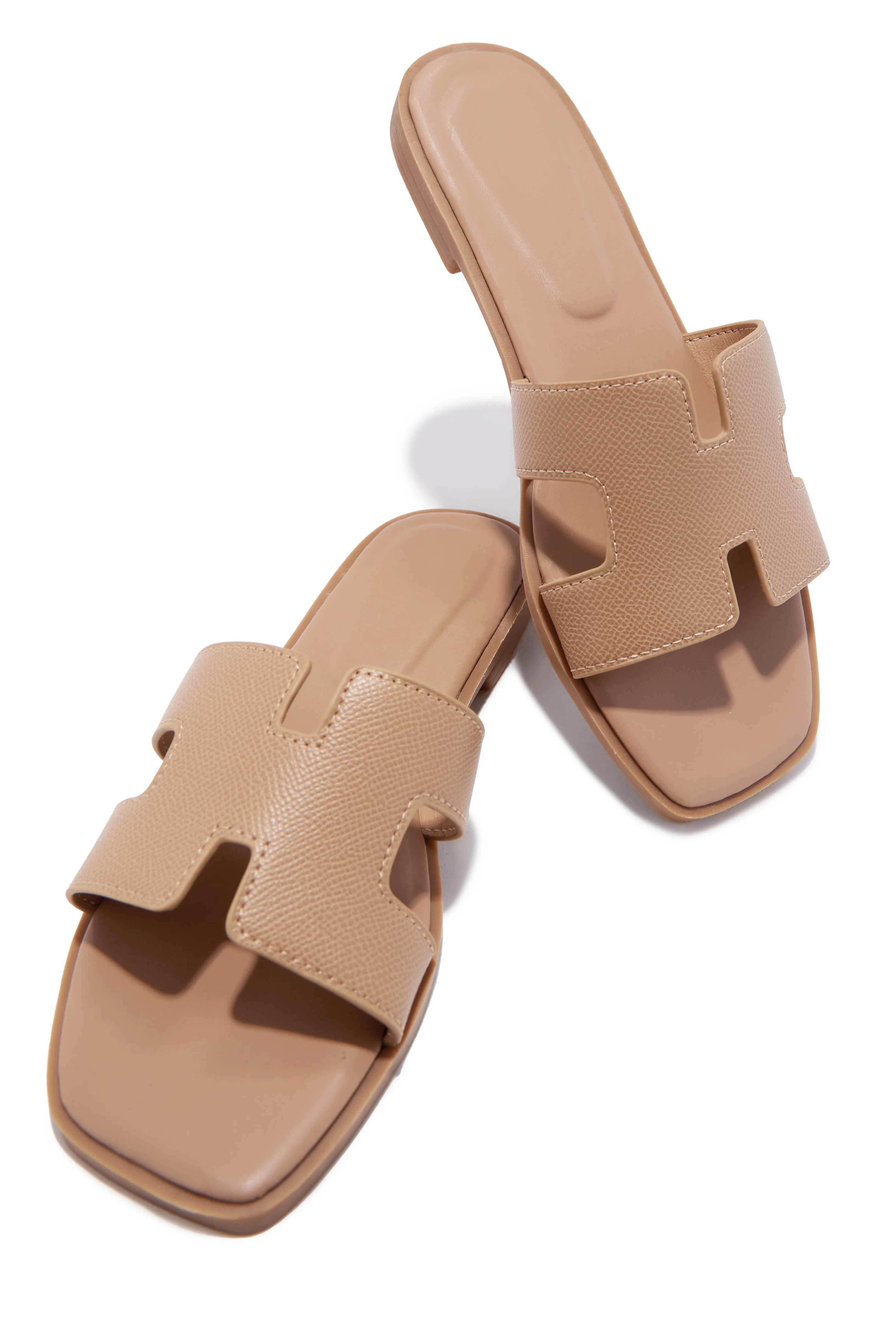 Elara Slip On Sandals - Nude - Image 4