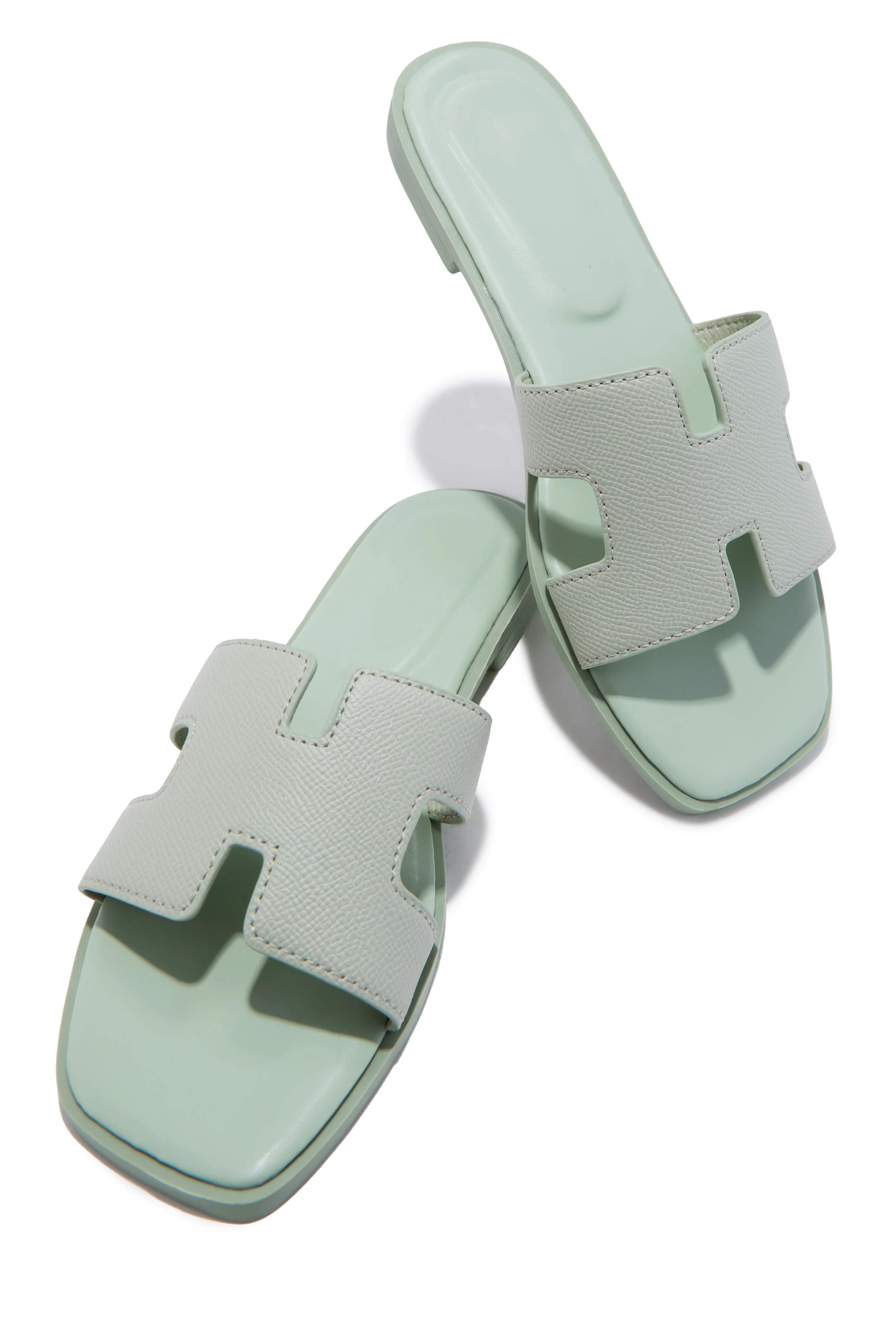 Elara Slip On Sandals - Sage - Image 3