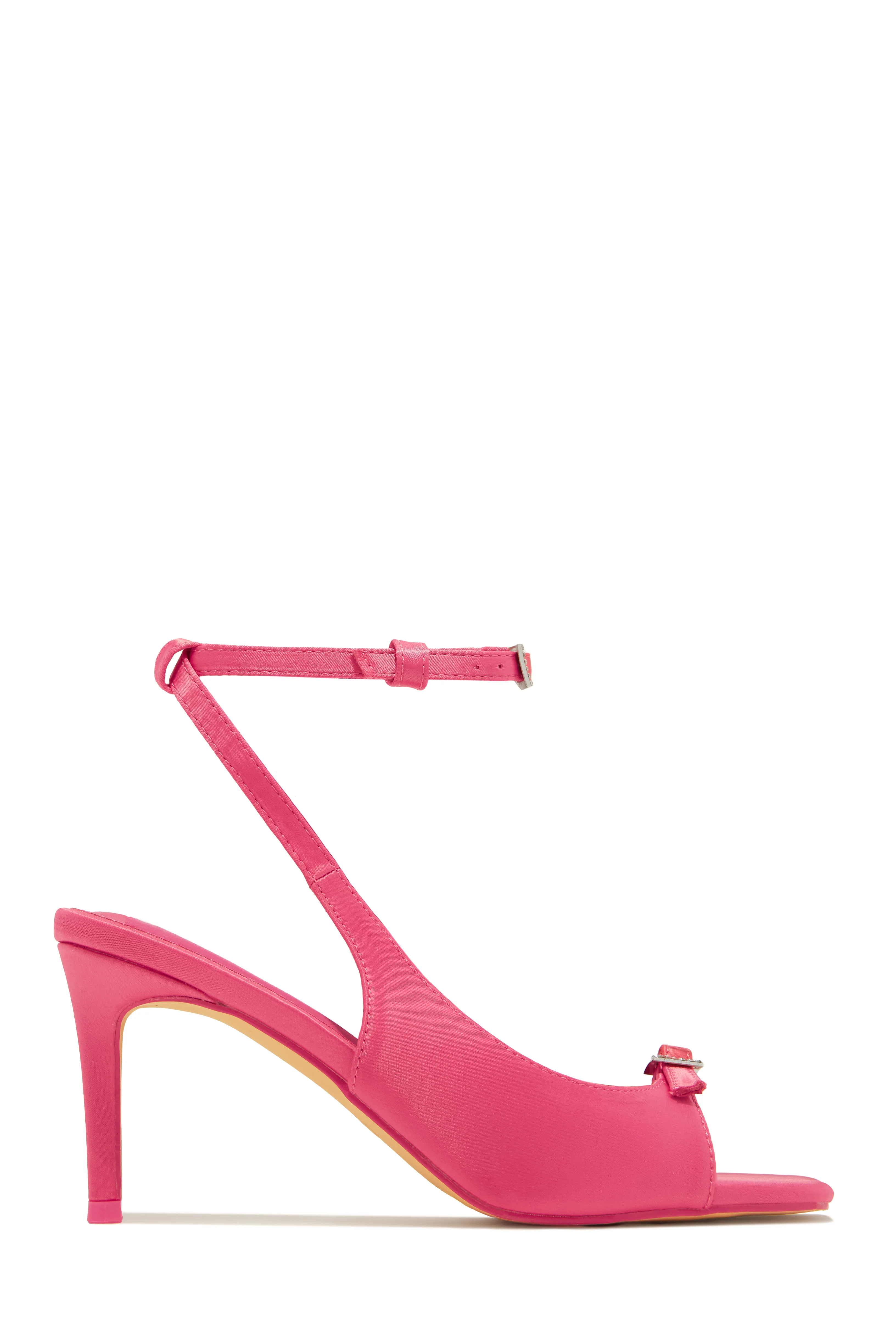Ella Peep Toe Single Sole Heels - Pink - Image 8