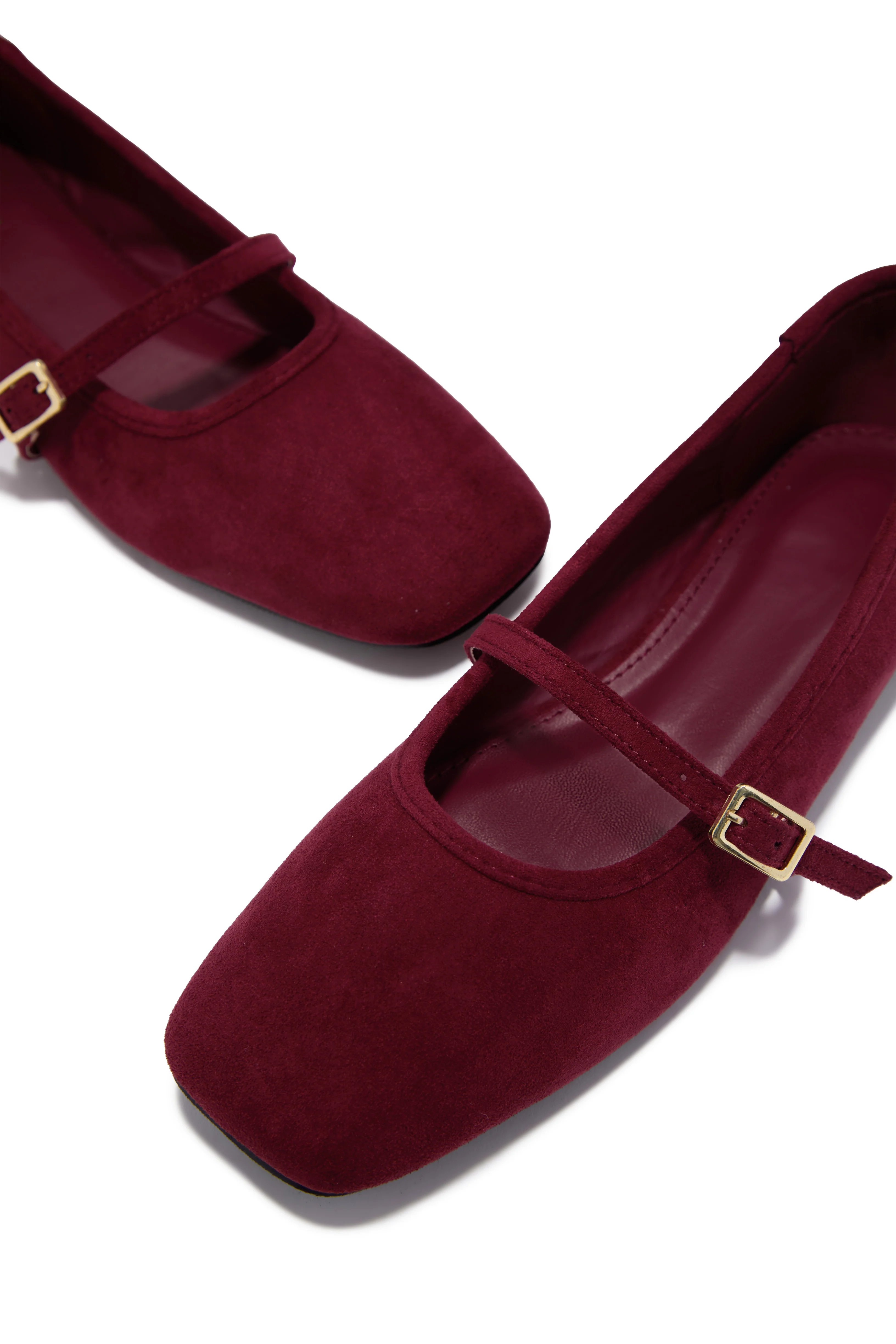 Ellie Mary Jane Flats - Wine - Image 2