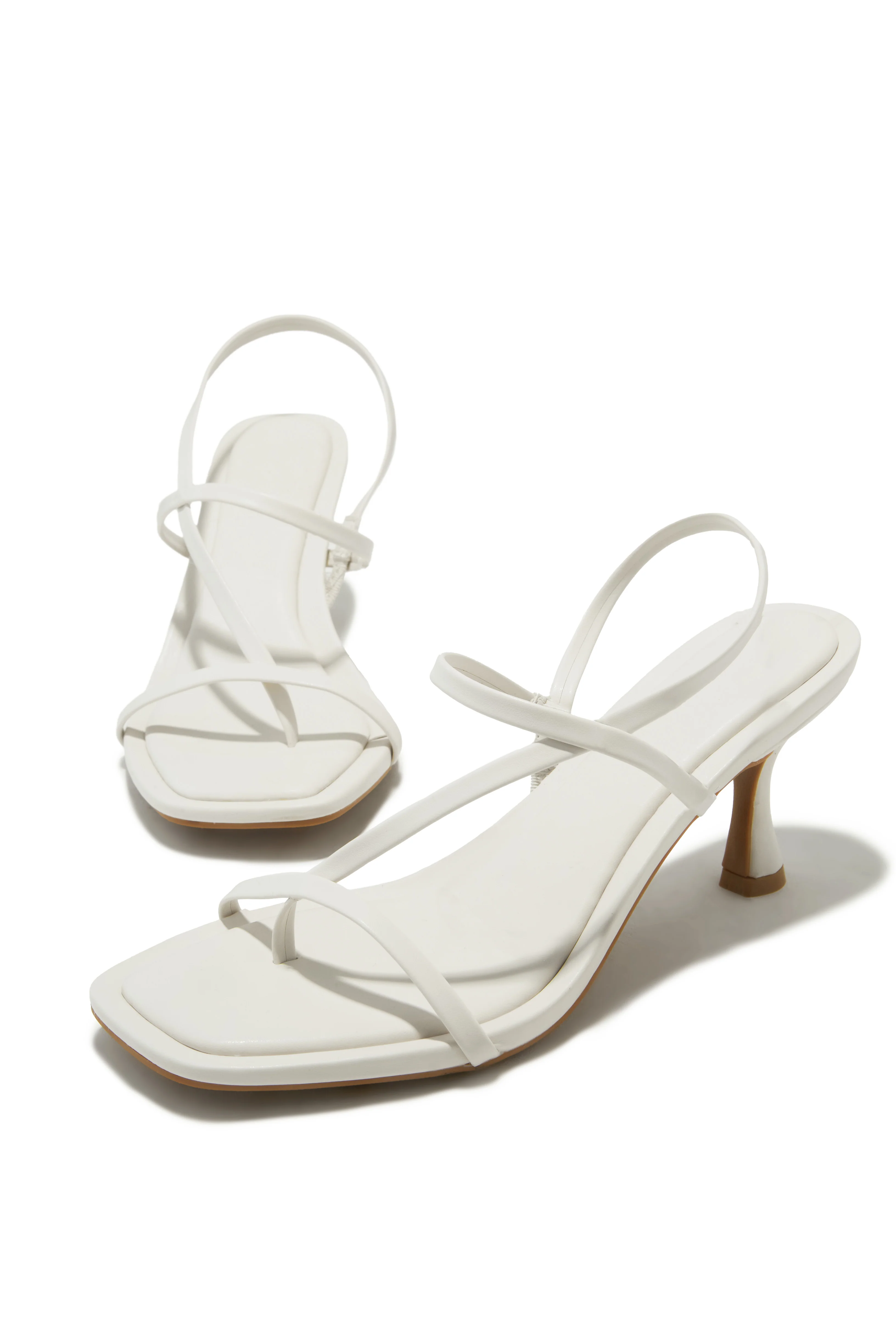 Elsie Slingback Mid Heels - Ivory - Image 2