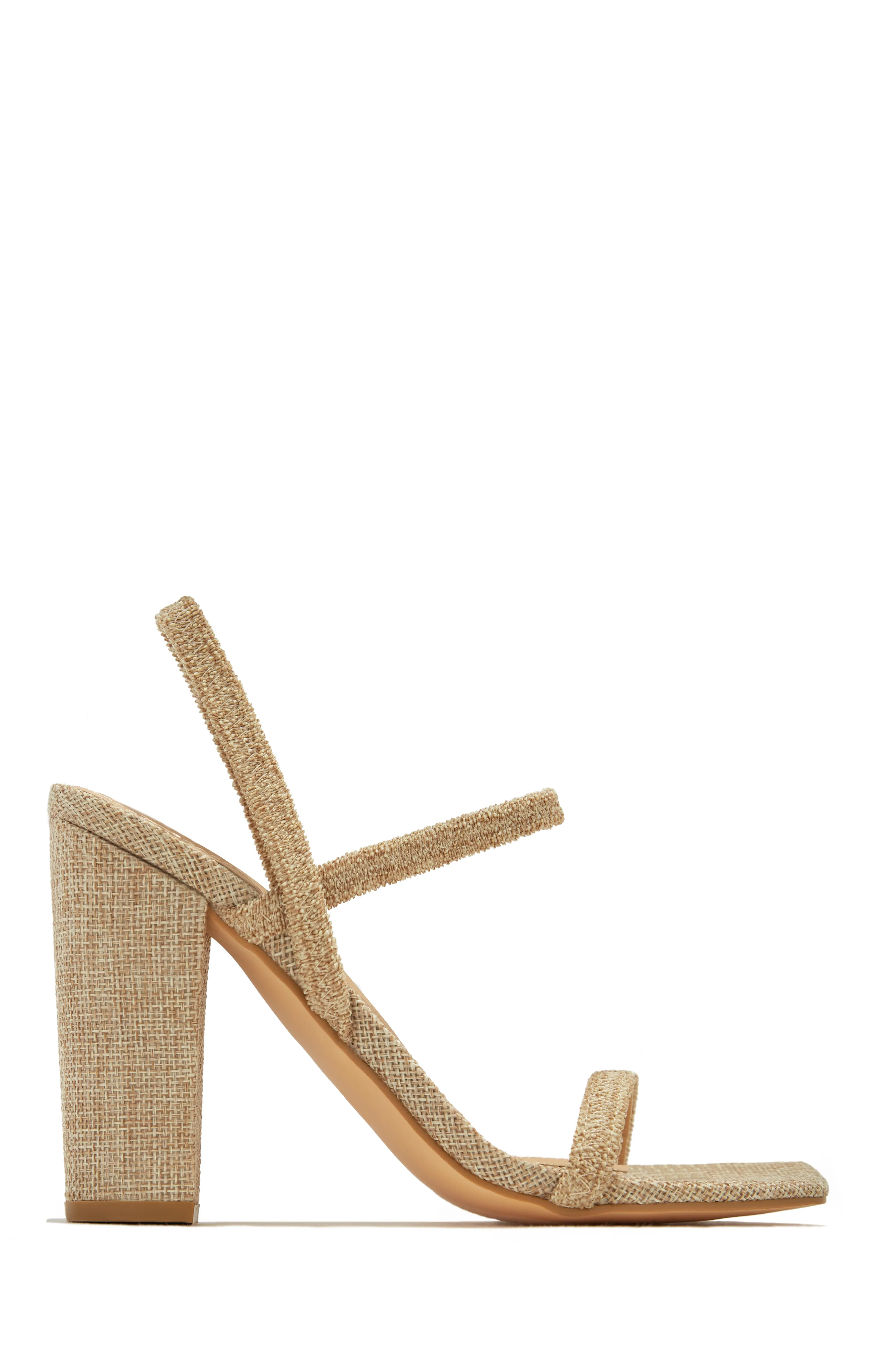 Emerie Slingback Block High Heels - Teal - Image 8
