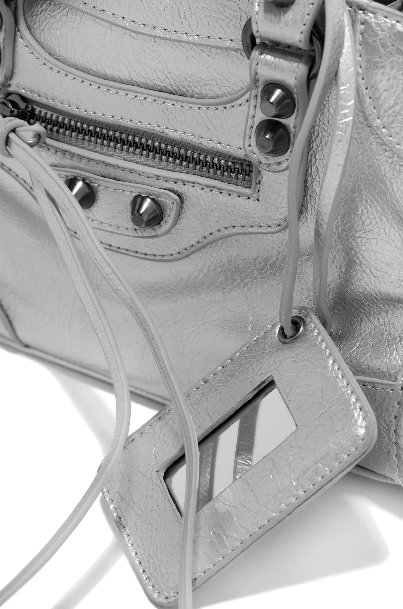 Natalie Crossbody Shoulder Bag - Silver - Image 9