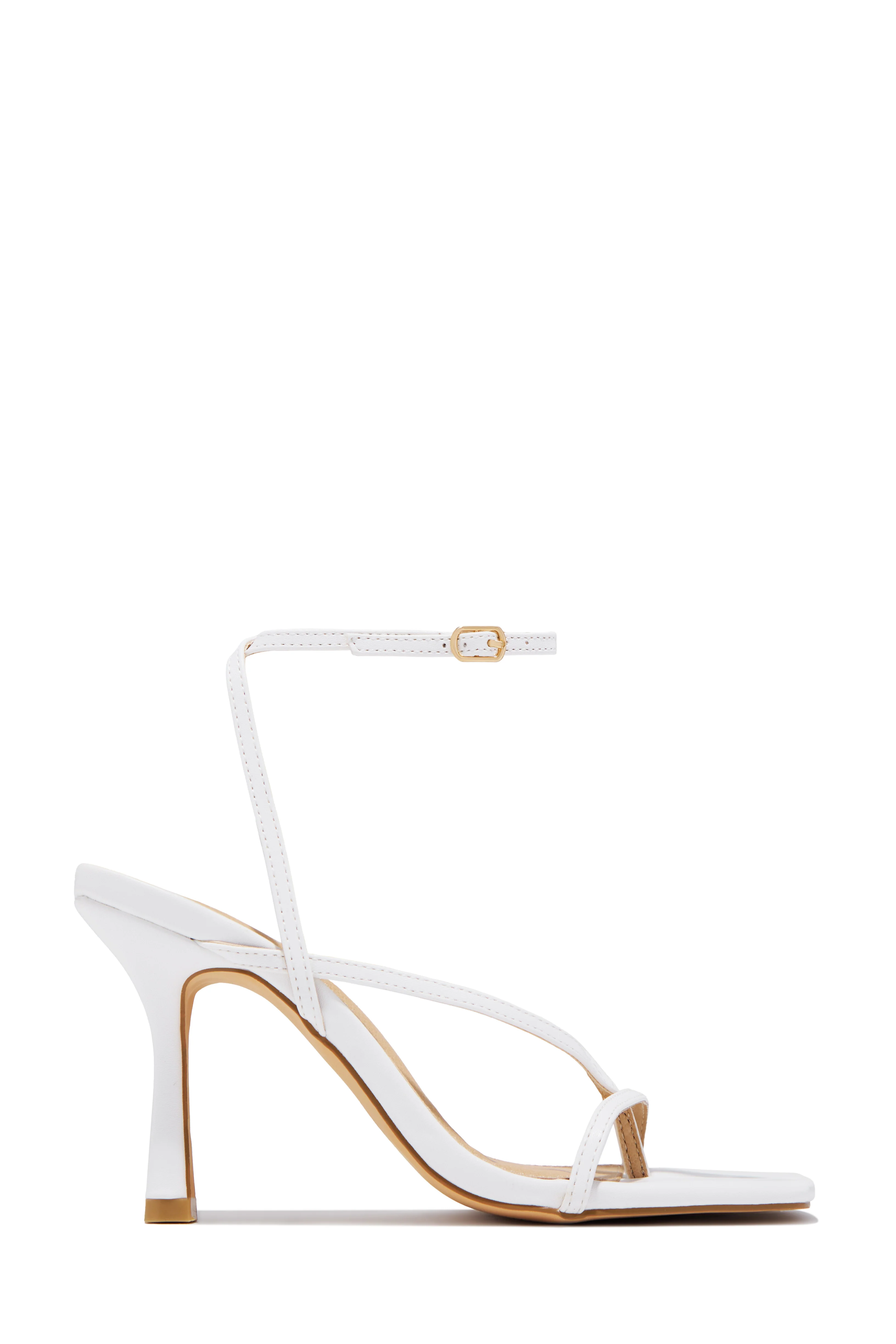 Eren Ankle Strap Heels - White - Image 4