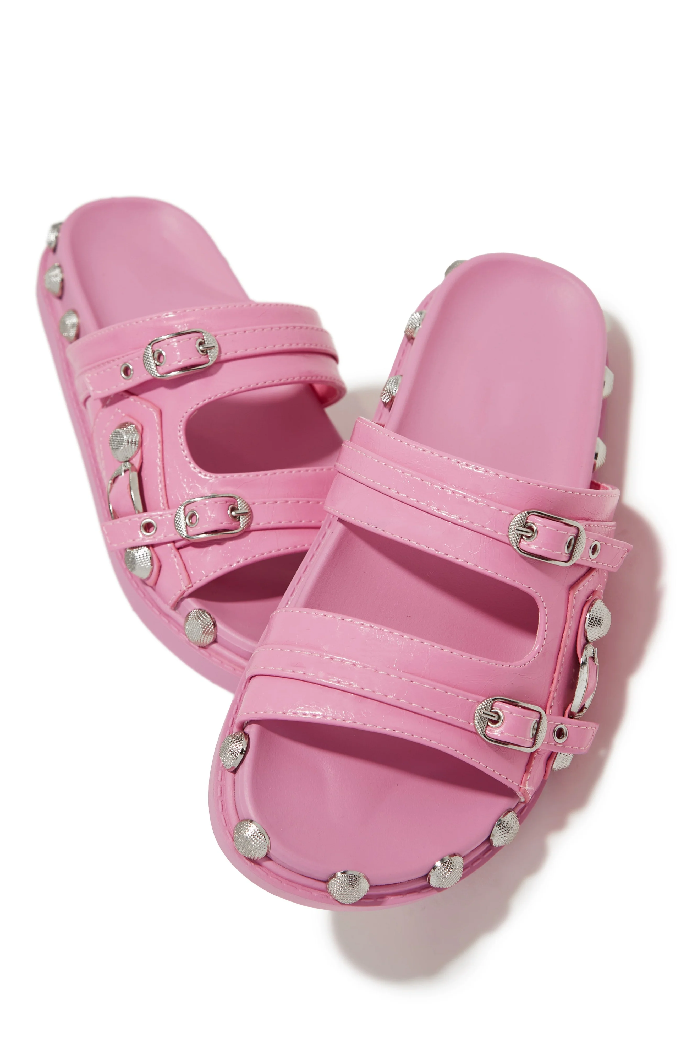 Erika Slip On Sandals - Pink - Image 3