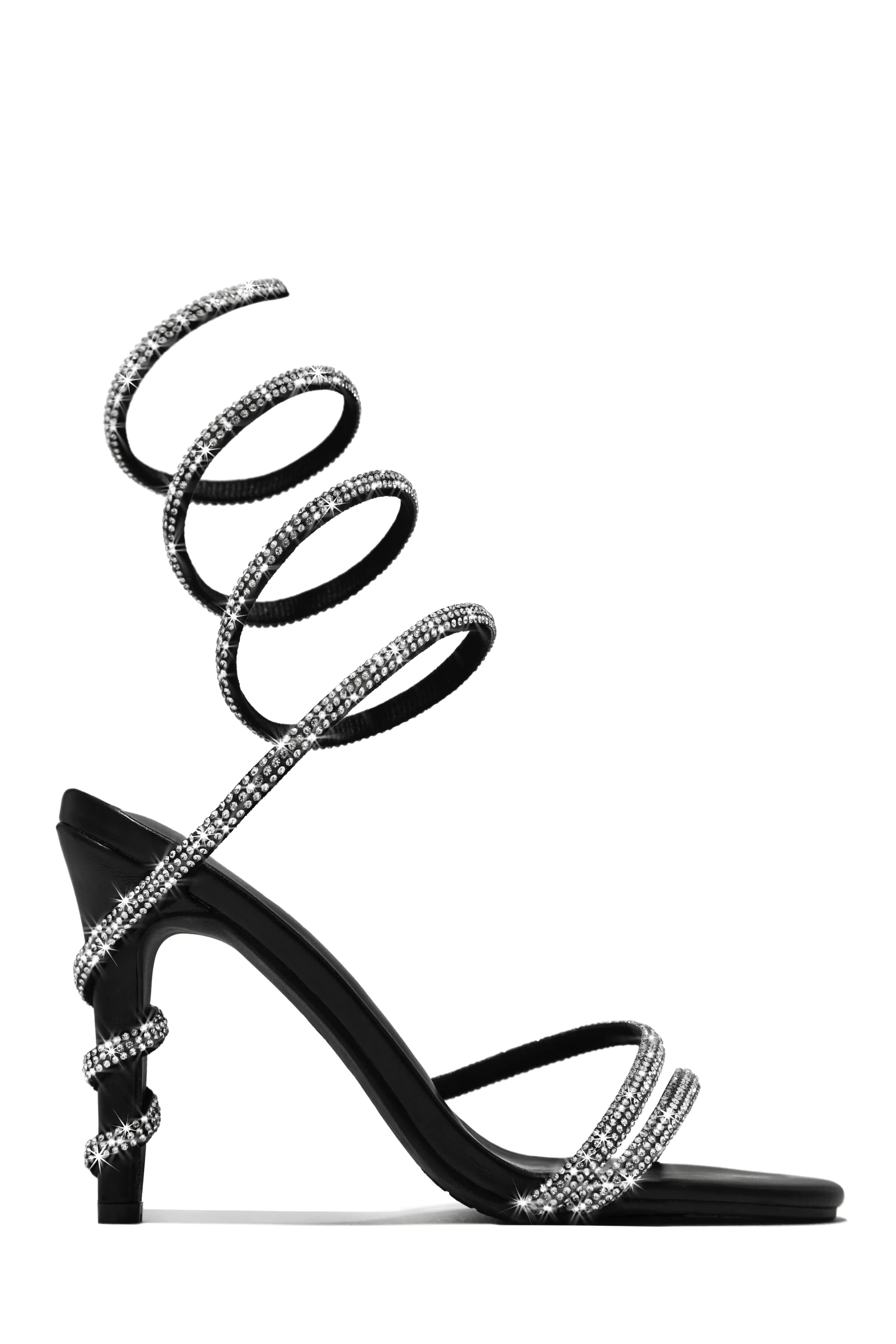 Fantasies Embellished Around The Ankle Coil Heels - Pink - Image 6